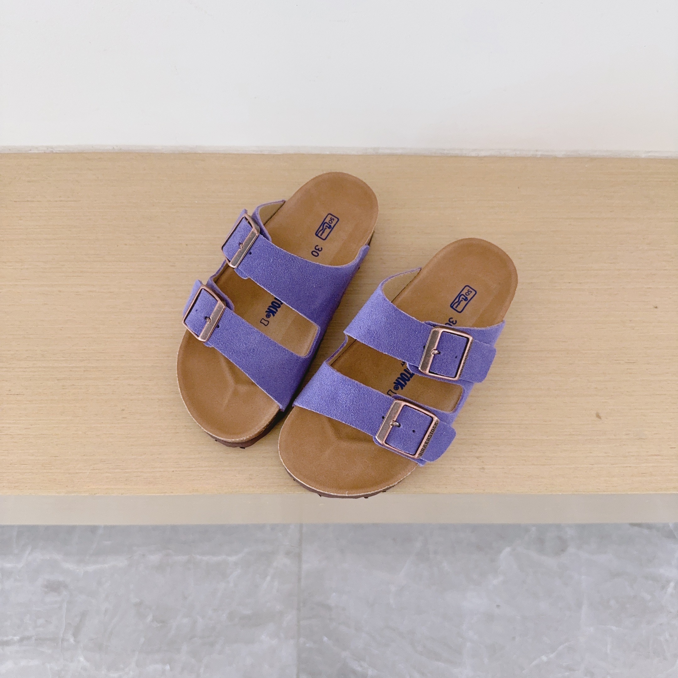 UGG Kids Birken-Style Two-Strap Sandals Suede Series