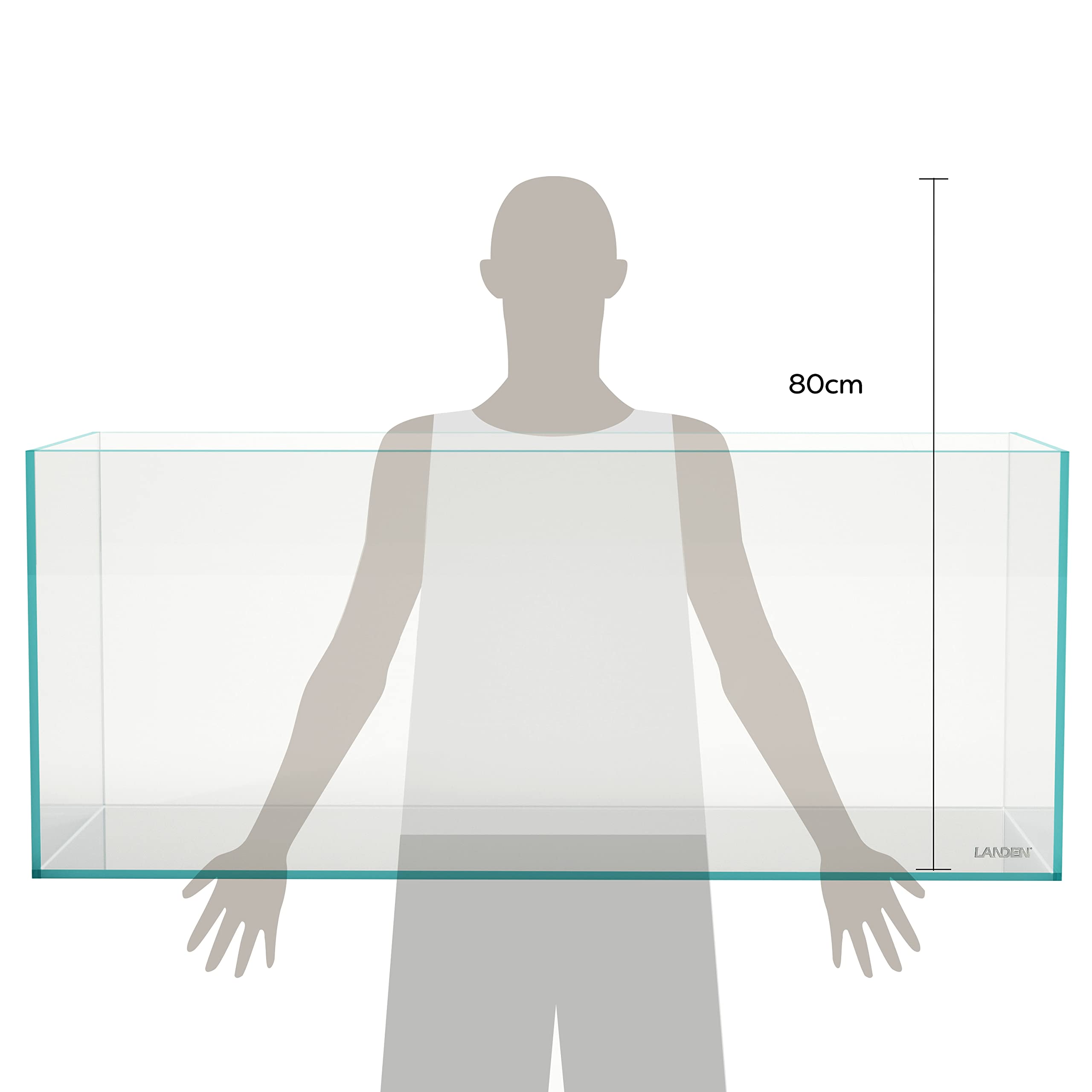 120P 72.2 Gallon Rimless Low Iron Aquarium Tank