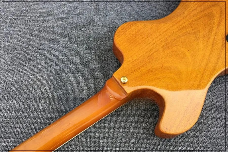 Custom RD-Style Natural Yellow Electric Guitar Solid Mahogany Body & Maple Neck