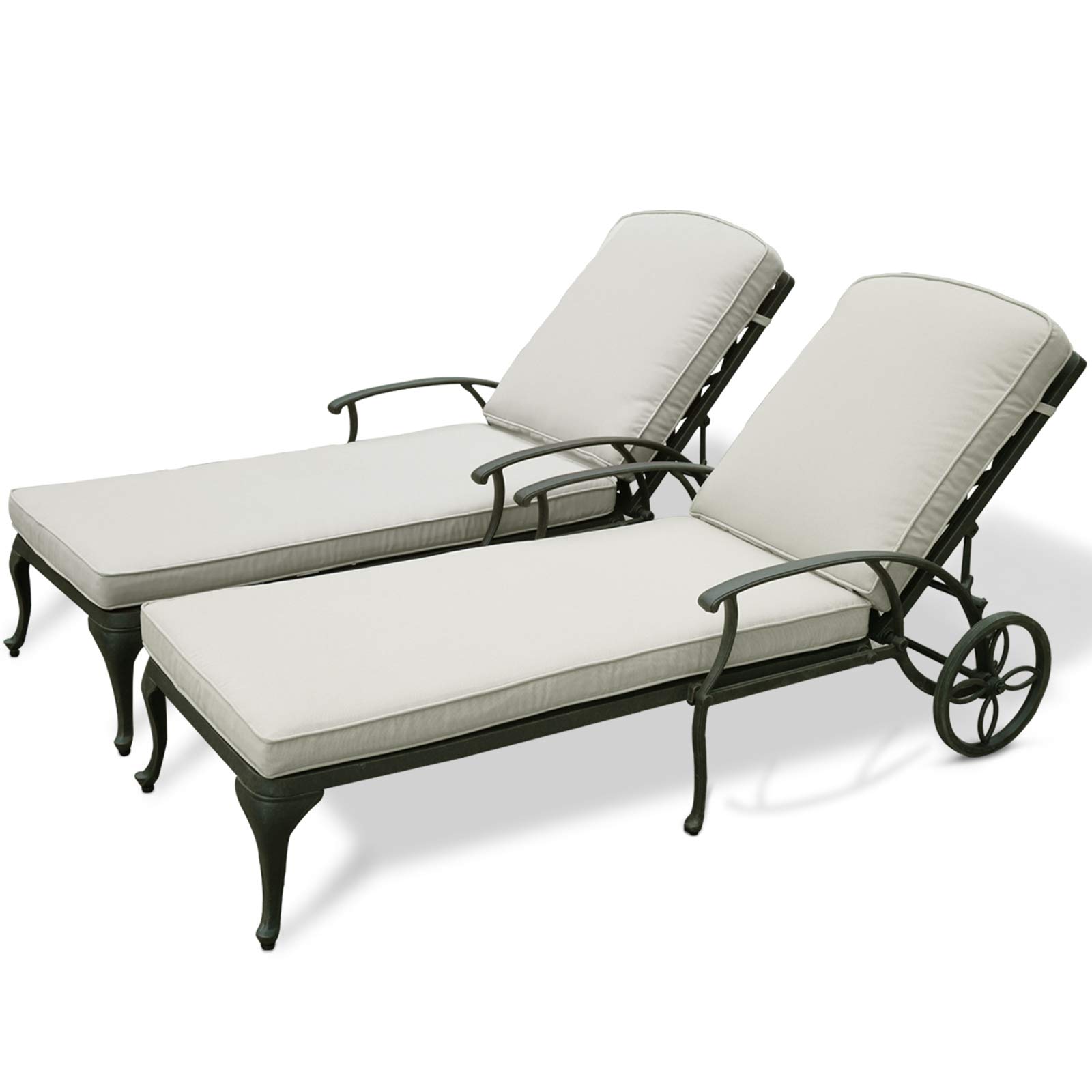 Chaise Lounge Chair with Cushions
