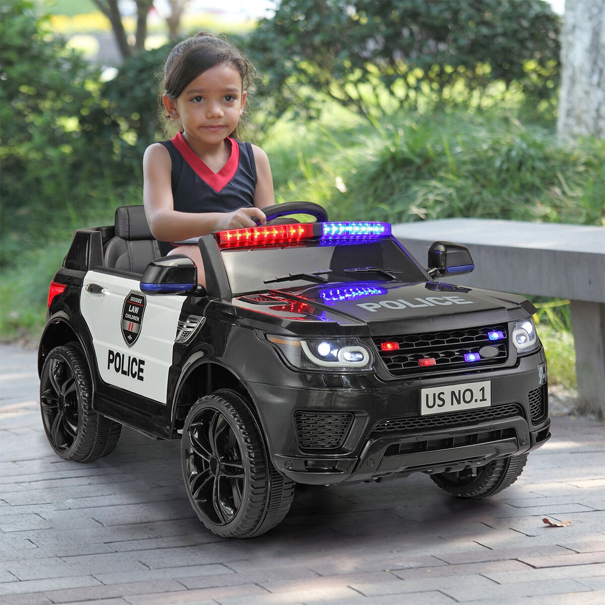 12V Kids Ride on Police Car with Remote Control