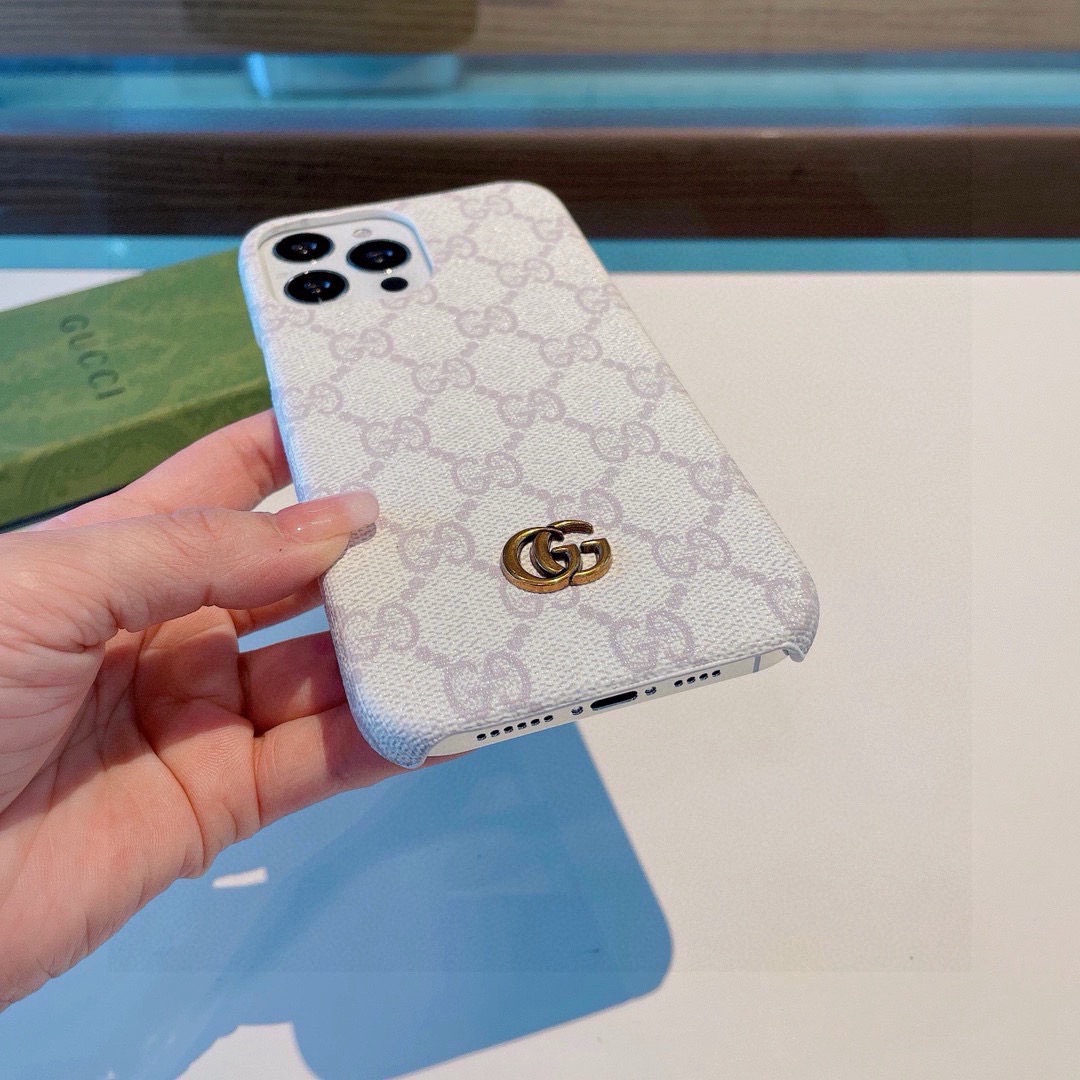 Gucci Classic Monogram Phone Case | Metal Logo & Polished Edge, In Sync with Official Launch