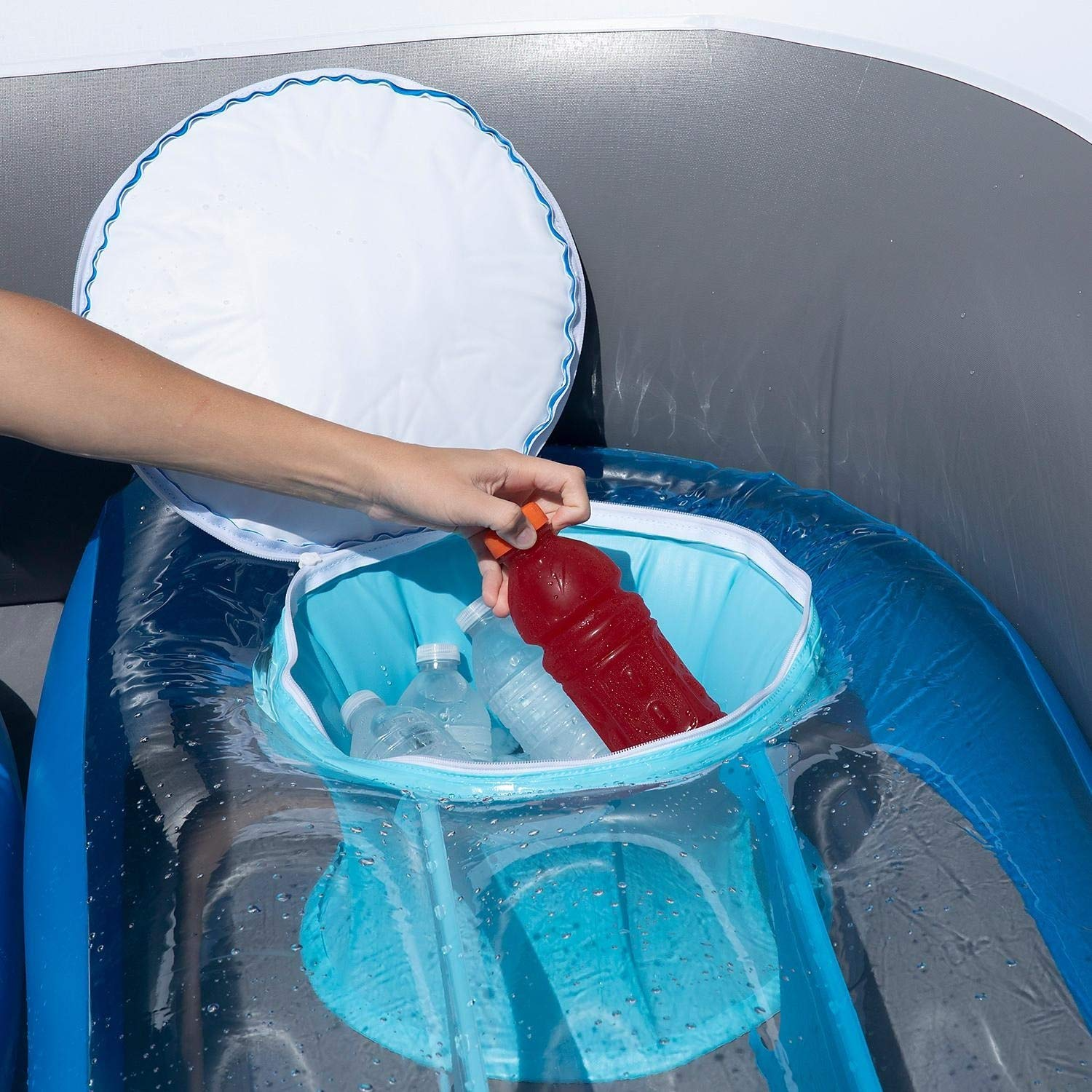 6-Person Inflatable Bay Breeze Boat Island Party Island
