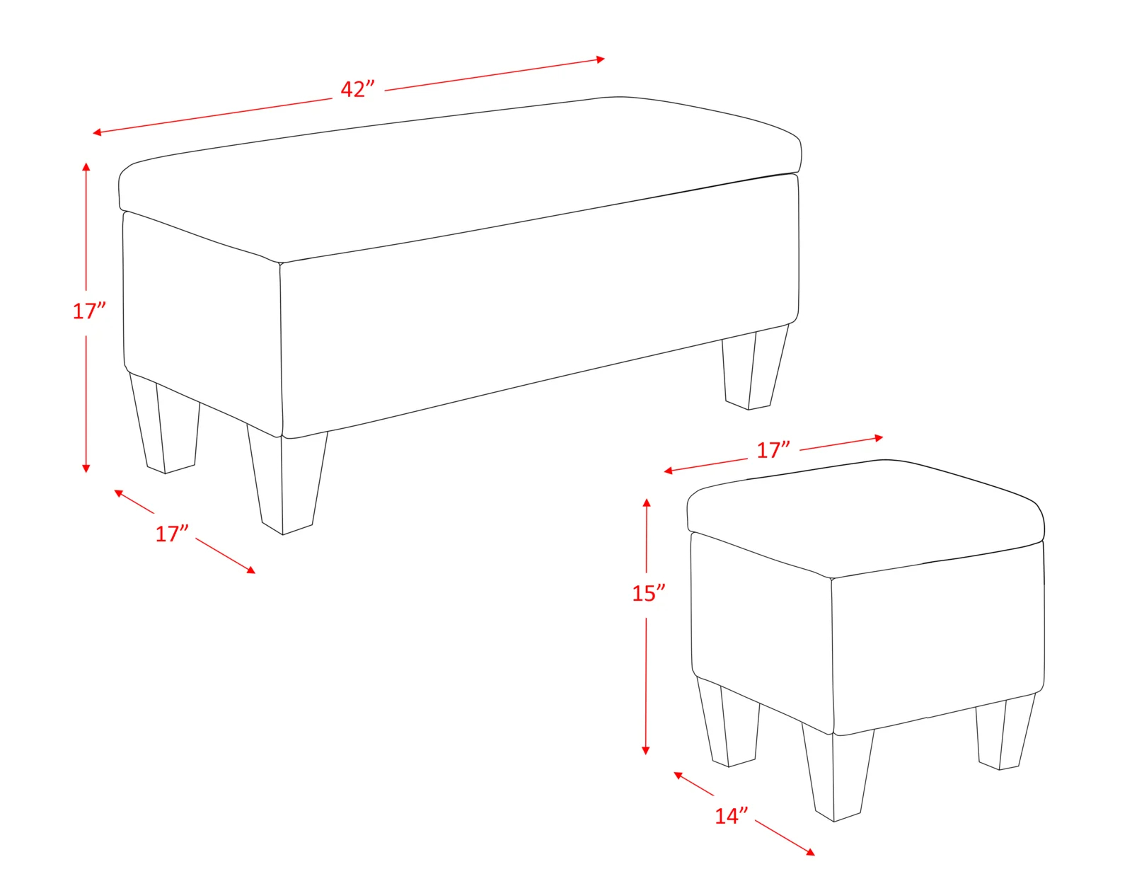 Edyth Upholstered Storage Ottoman