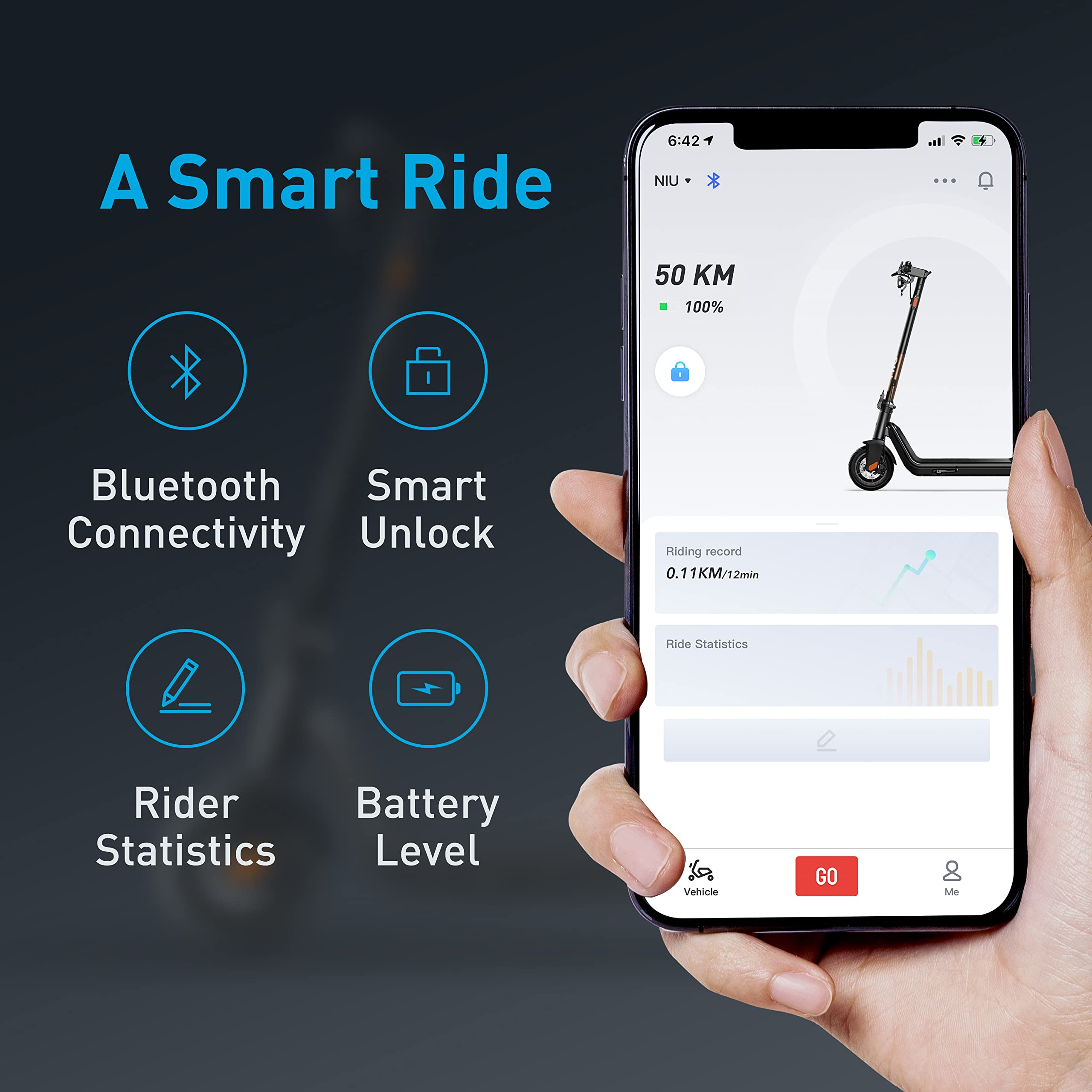 NIU Electric Scooter for Adults - Kqi3 Sport Version