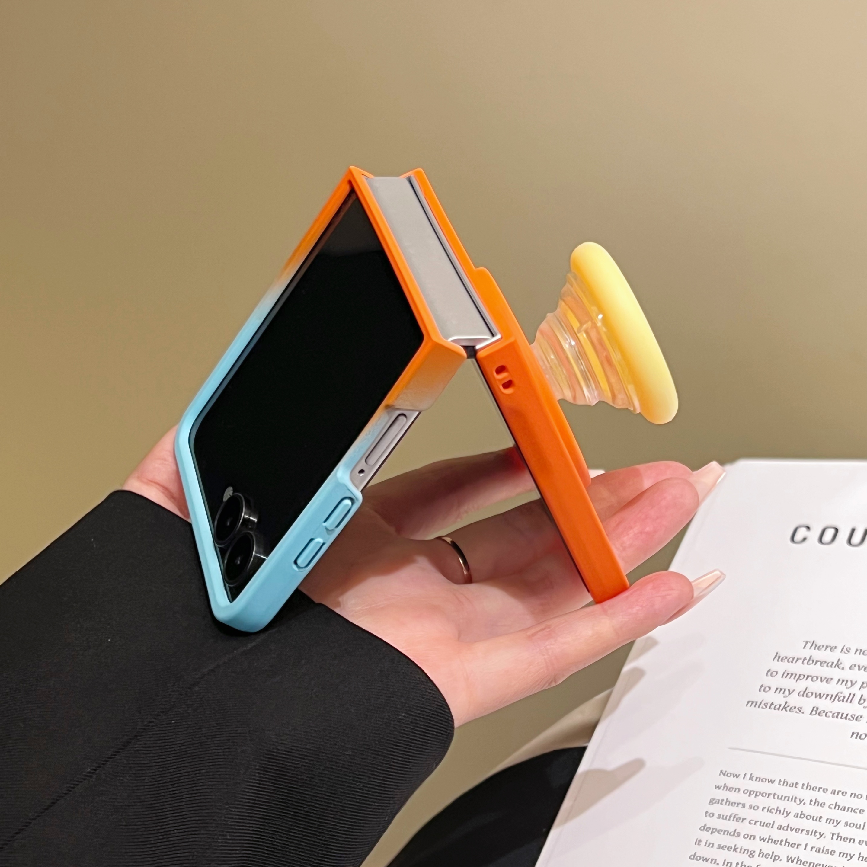 Galaxy Z Flip 3 Protective Case Magnetic - back view