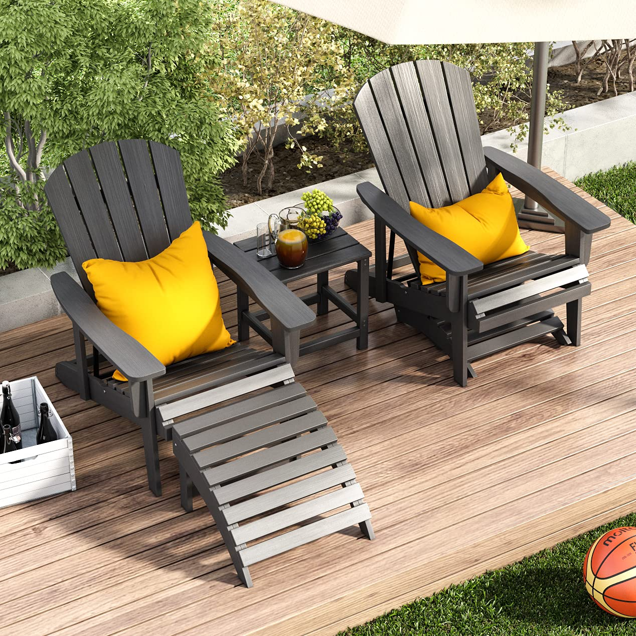 5-Piece Adirondack Chair Set