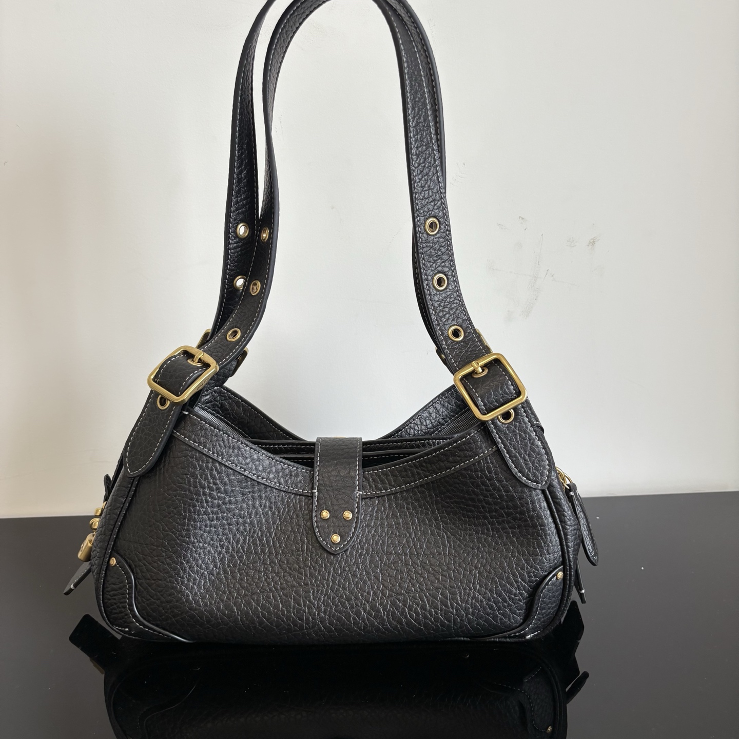 Coach drifter 31 shoulder bag in pebbled leather