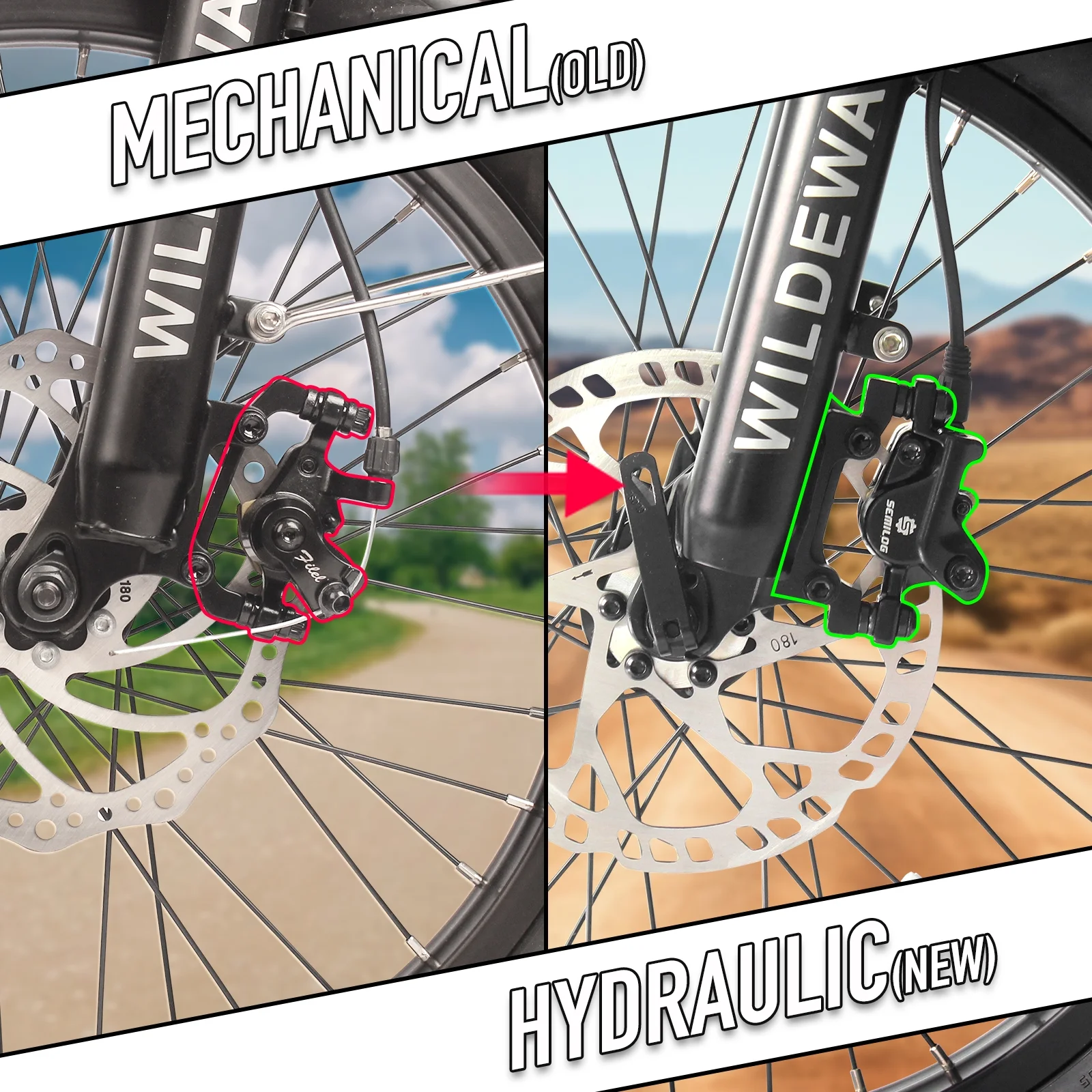Wildeway 20in Folding Electric Bike, 750W, 48V 32Ah, Hydraulic Brakes