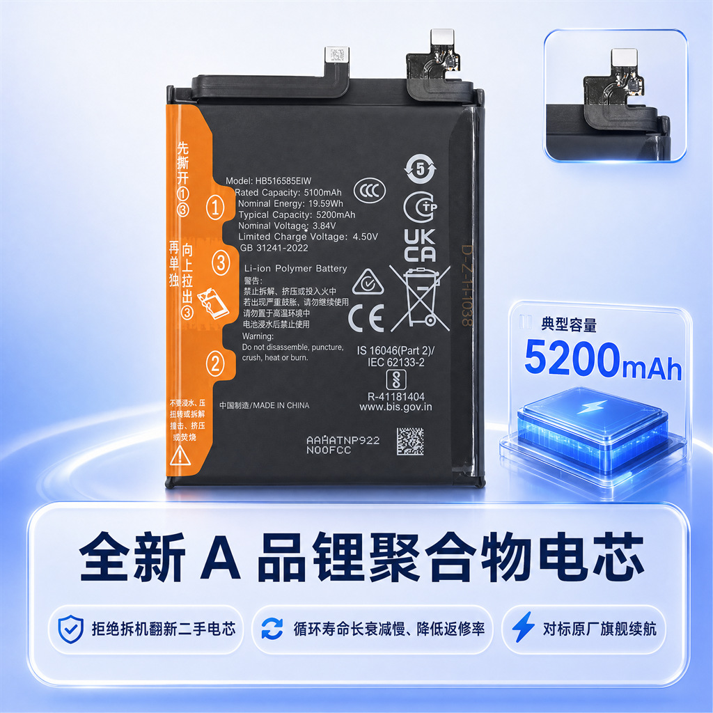 Honor 200 Pro Replacement Battery 3C Certified - back view