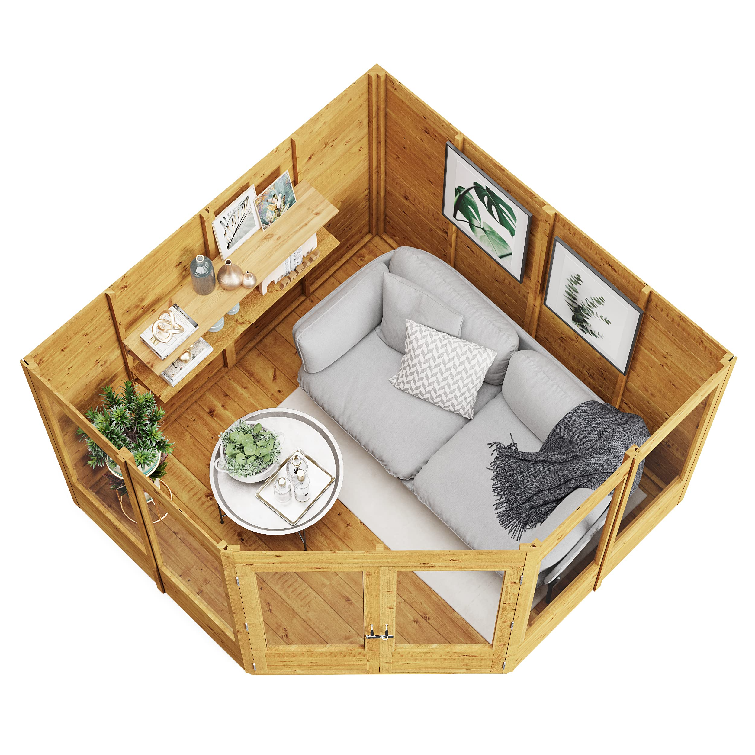 7 x 7 Garden Storage Shed Wooden Summer House Sheds