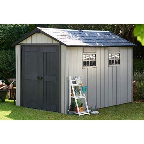 Oakland Plastic Garden Storage Shed, Grey
