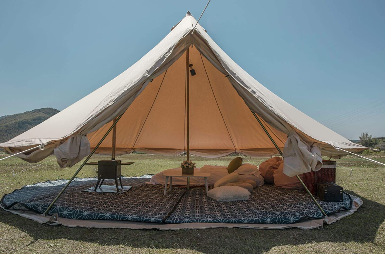 Breathable 100% Cotton Canvas Bell Tent