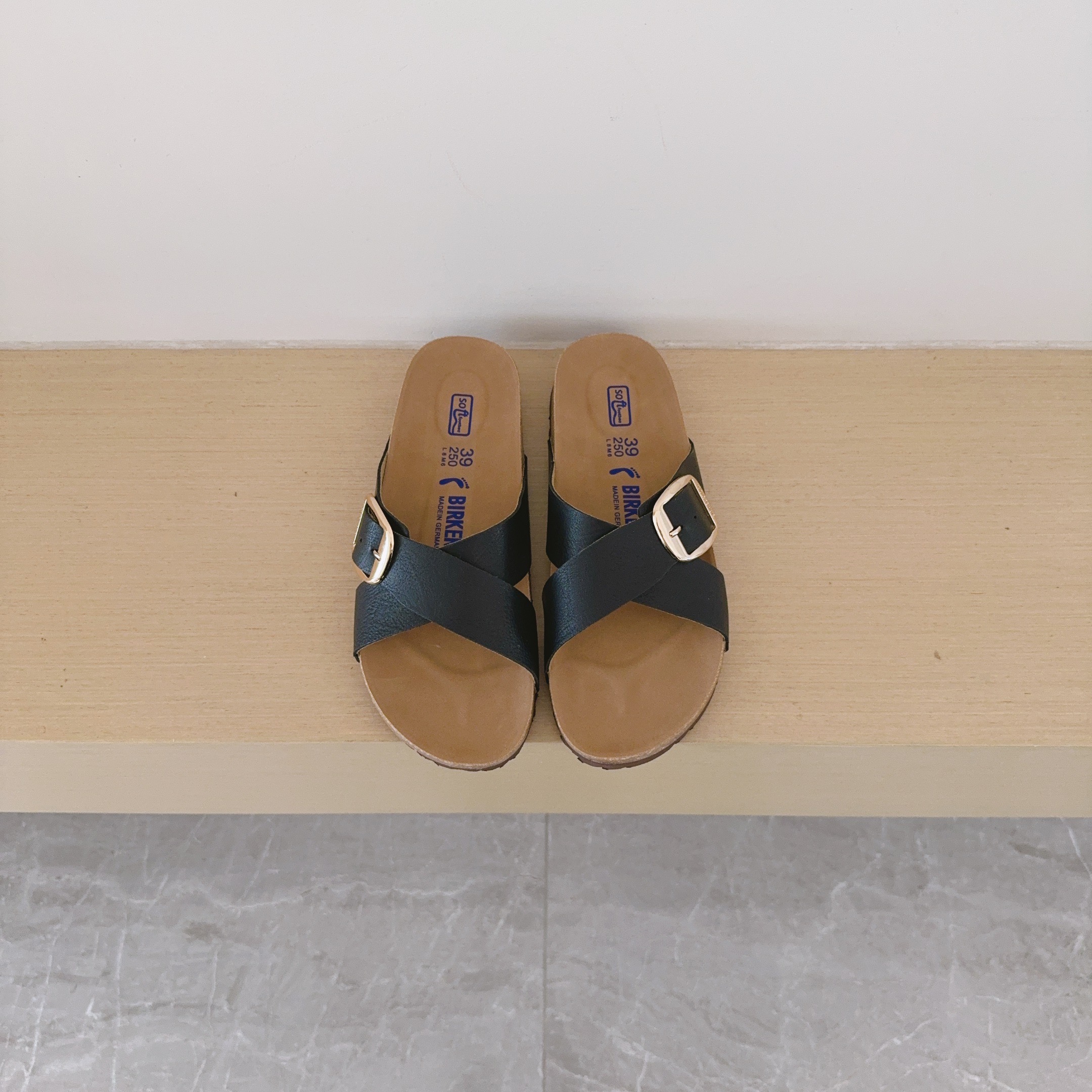 Birken-Style Cross-Strap Sandals
