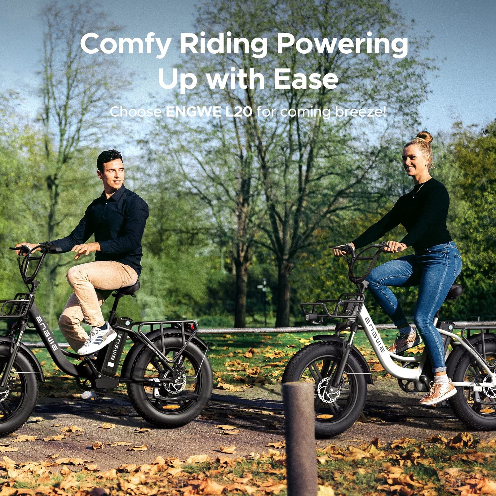 ENGWE L20 Fat Tire Electric Bike, 750W, 48V 13Ah