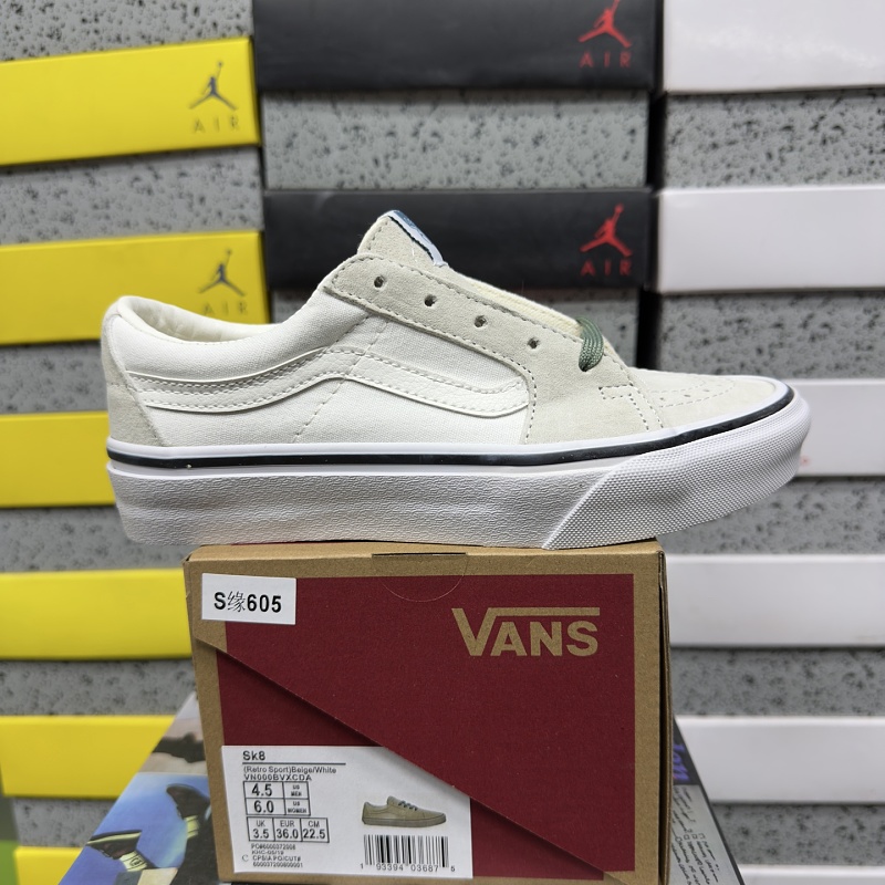 Vans Skool White Platform