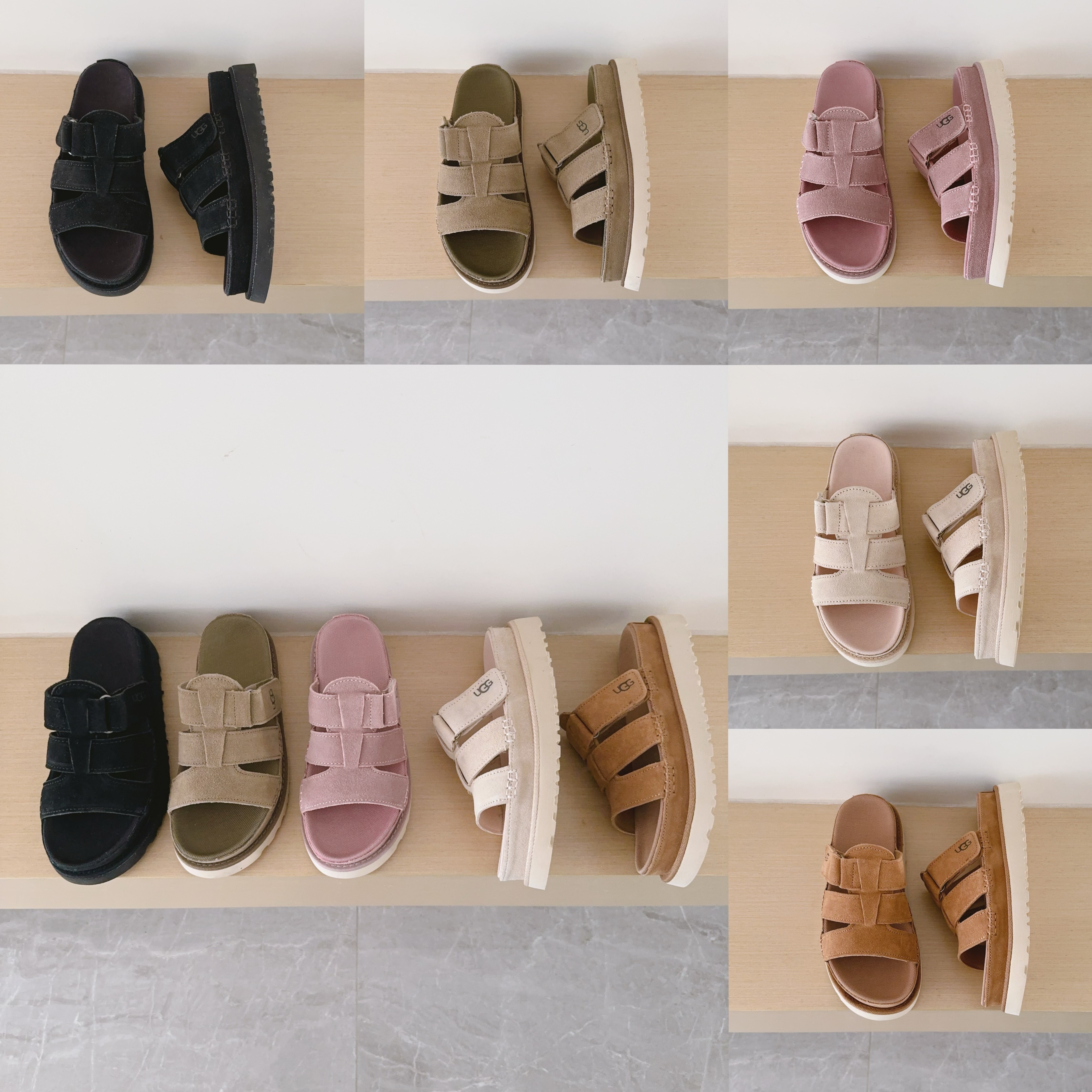 Three-Strap Slippers