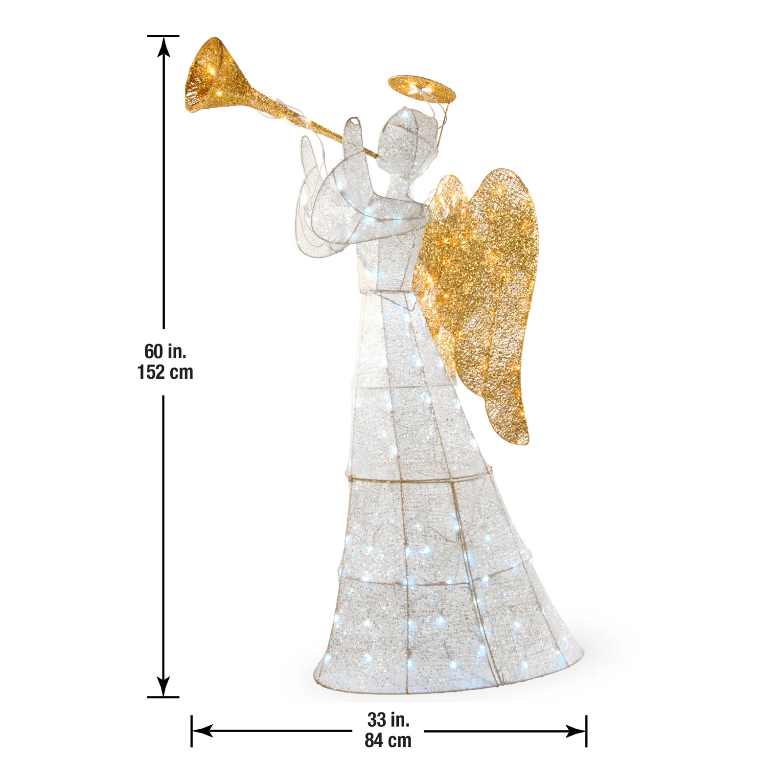 Crystal Angel Lighted Display