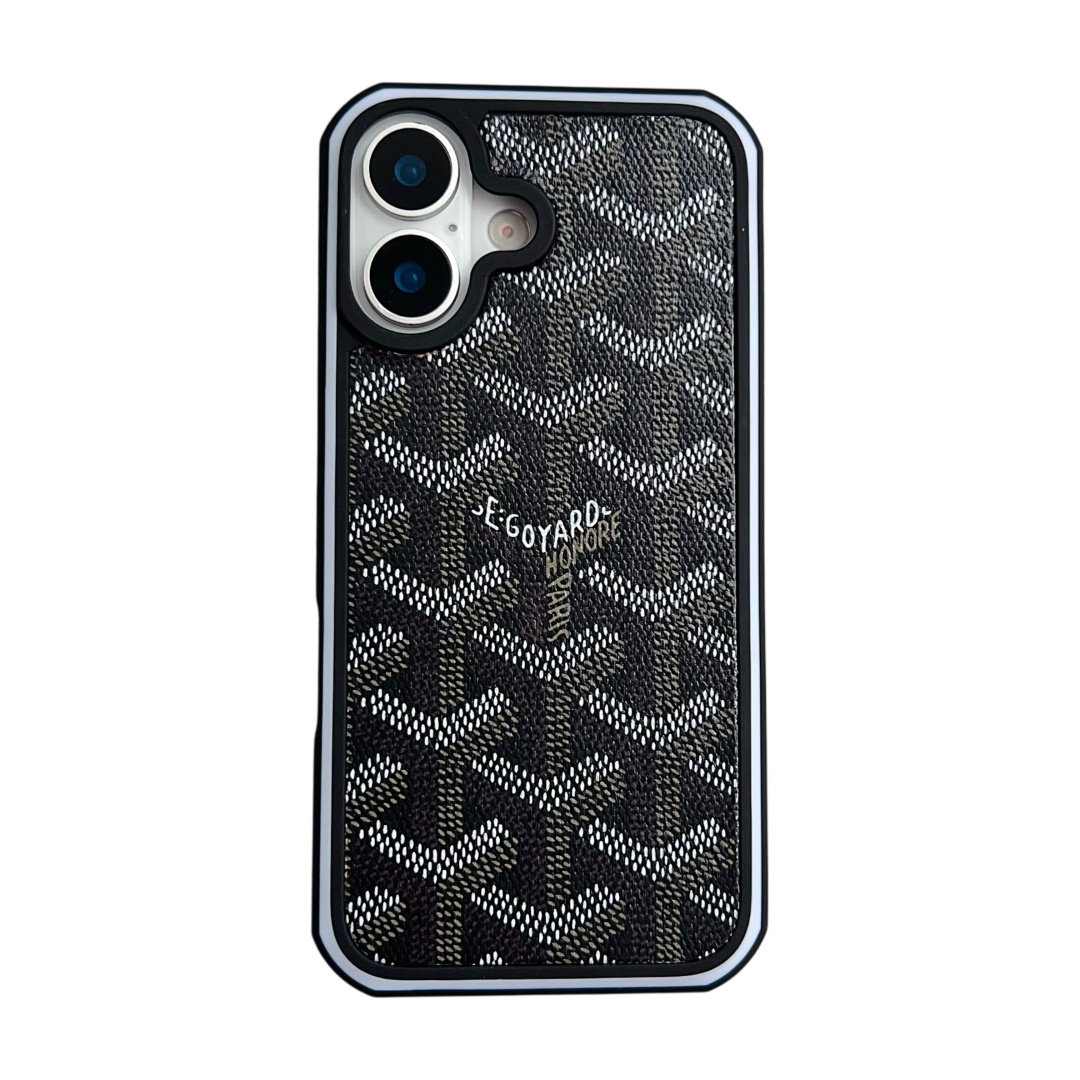 Goyard Classic All-Over Monogram Print Slim Shockproof Luxury Phone Case