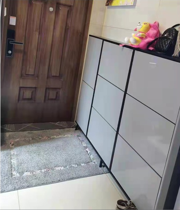 Simple and modern ultra-thin shoe cabinet with large capacity