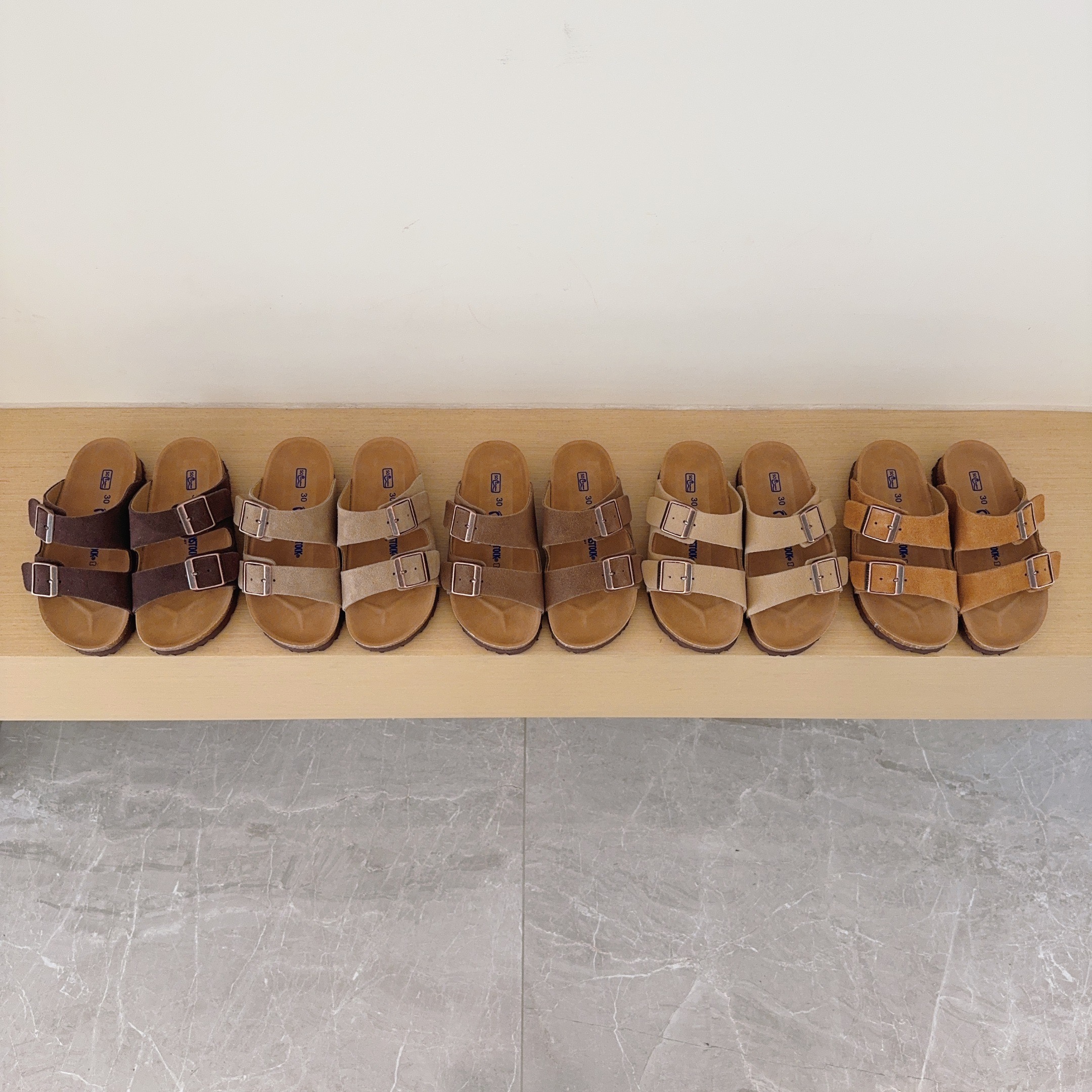UGG Kids Birken-Style Two-Strap Sandals Suede Series
