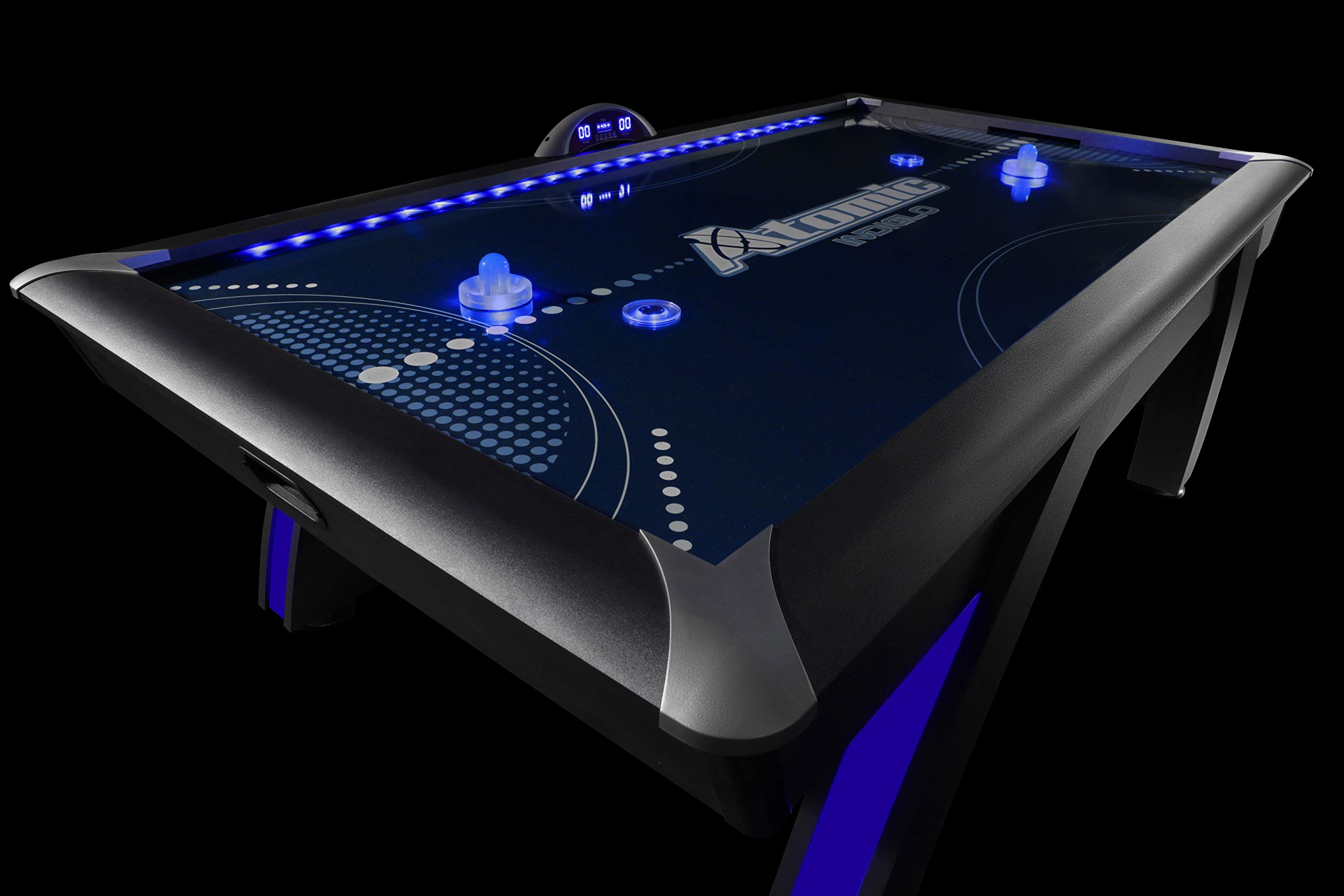 7.5 ft LED Light UP Arcade Air Powered Hockey Tables - Includes