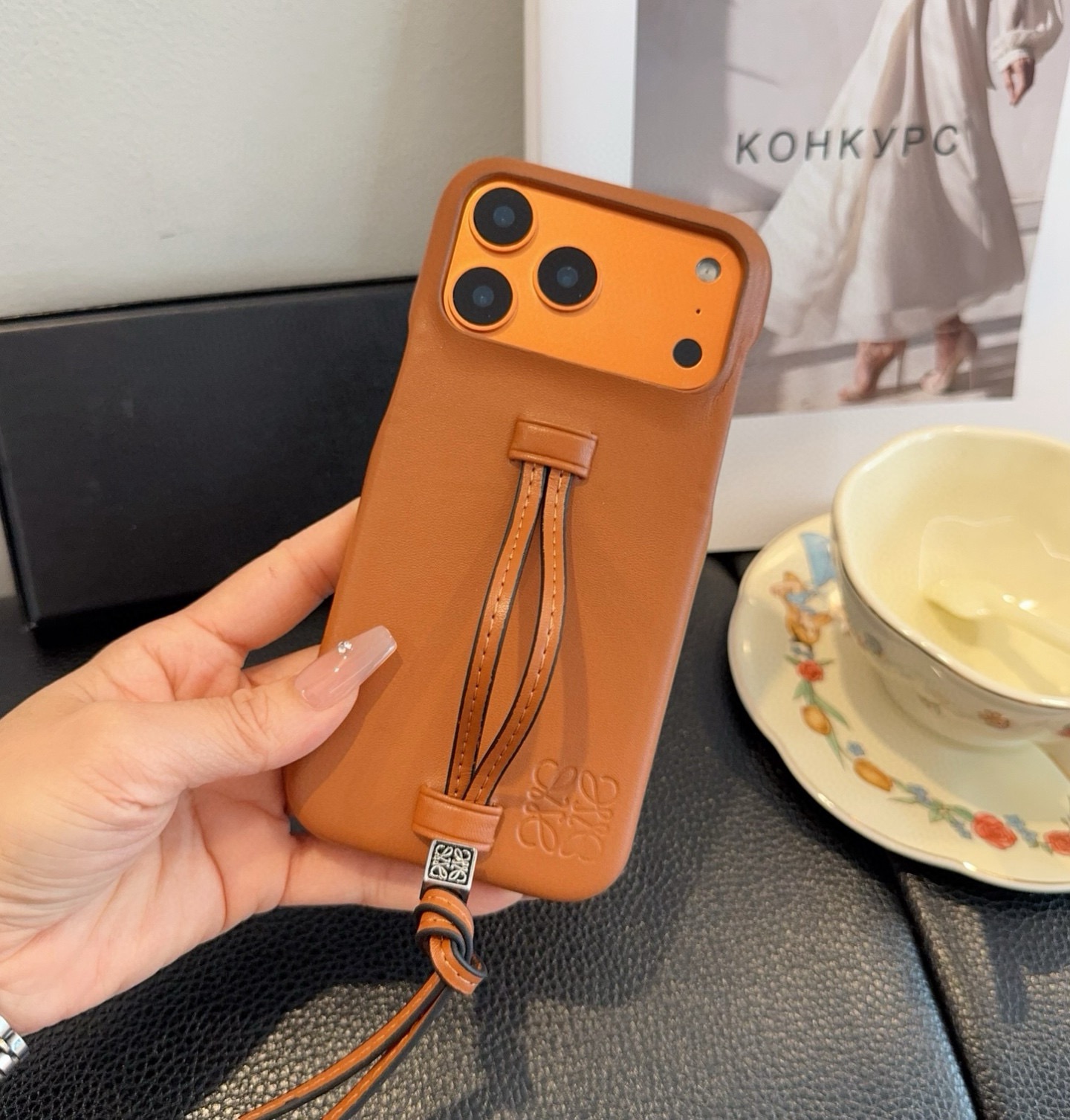 LOEWE Wrist Strap Phone Case