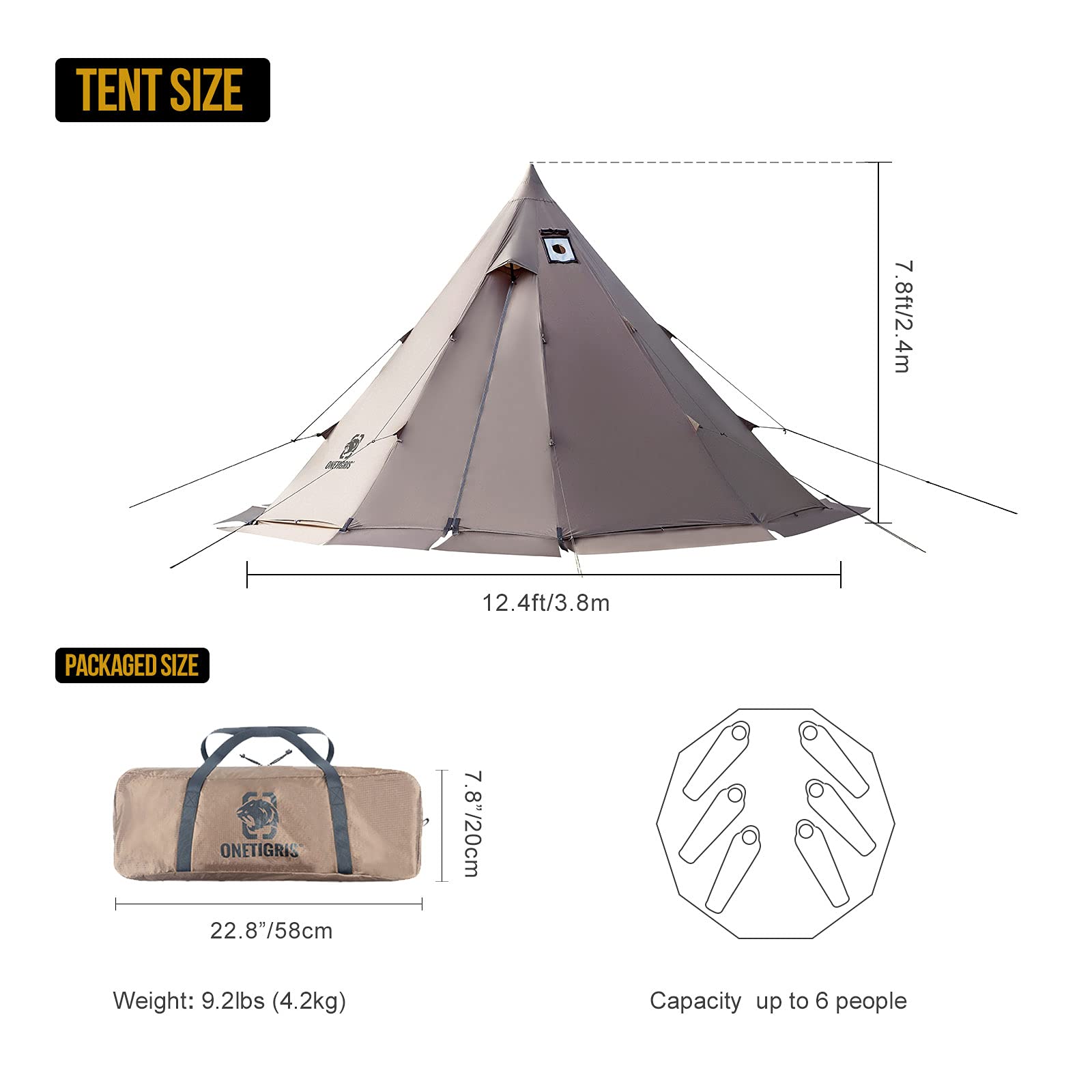Rock Fortress Hot Tent with Stove Jack Bushcraft Shelter