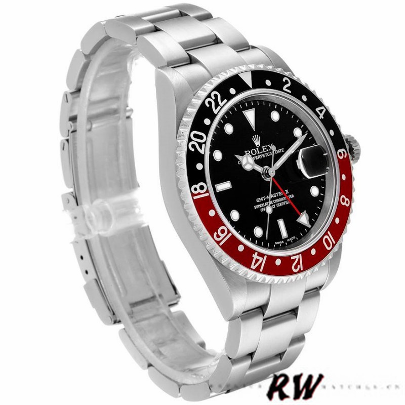 【Super Clone】Rolex GMT-Master II 16710 Black Dial Black Red Coke Bezel 40MM Mens Replica Watch