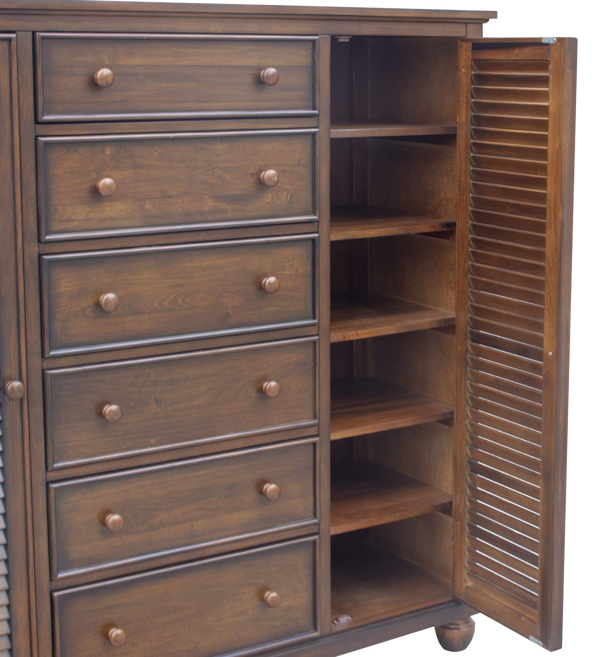 Bahama Shutter Wood Armoire