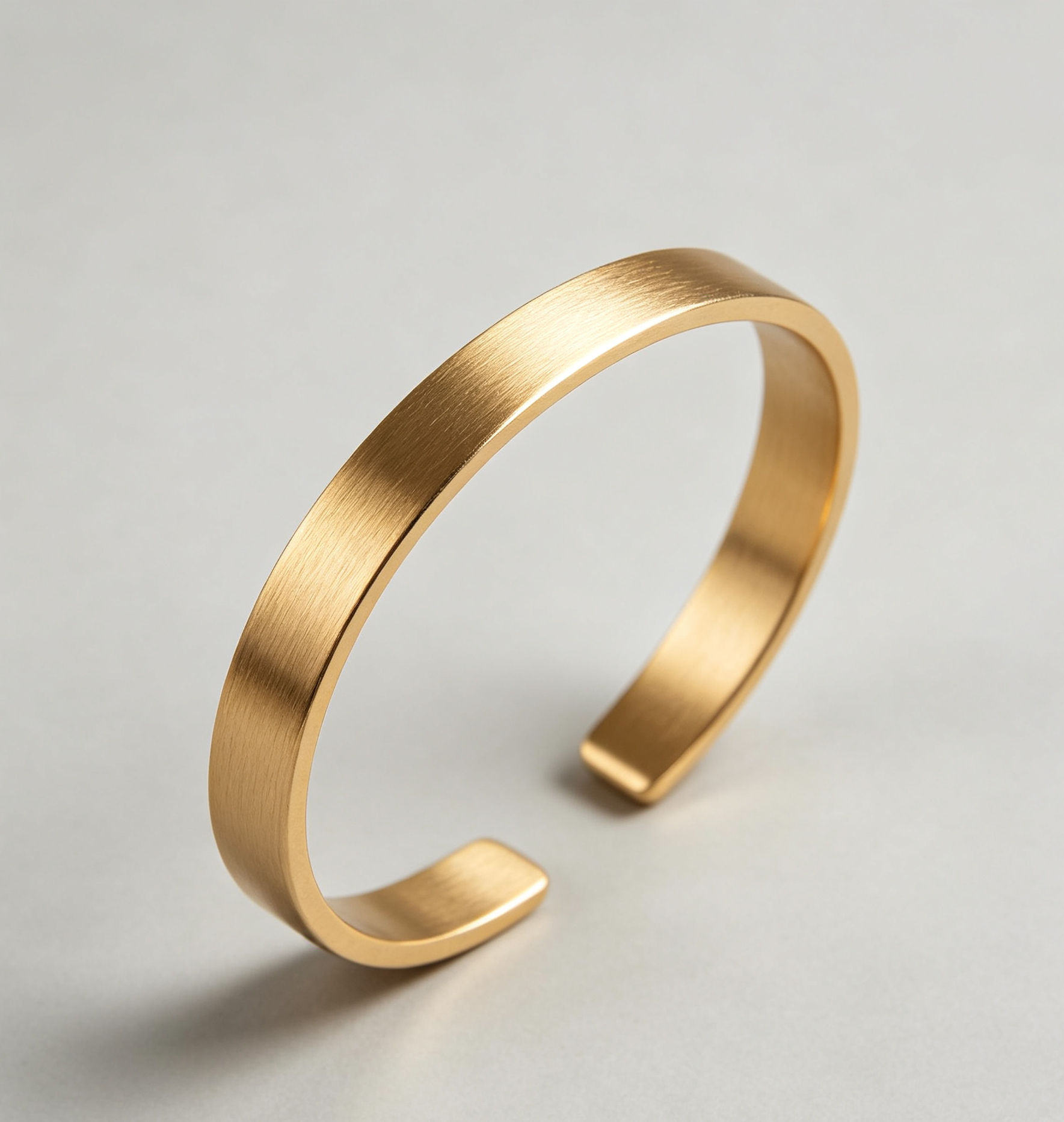 Matte Gold Open Cuff Bracelet