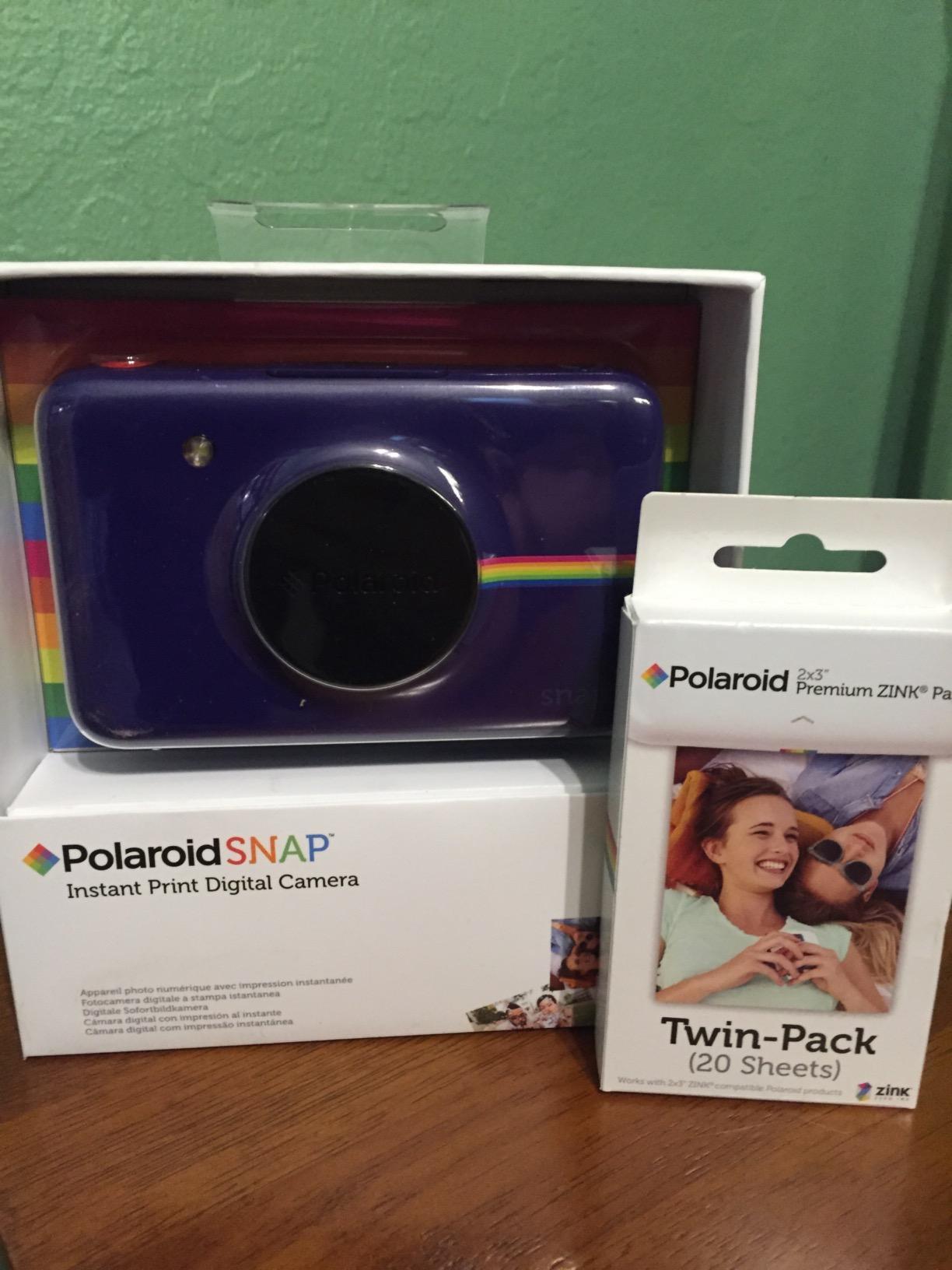 Zink Polaroid Snap Instant Camera with ZINK Zero Ink Printing