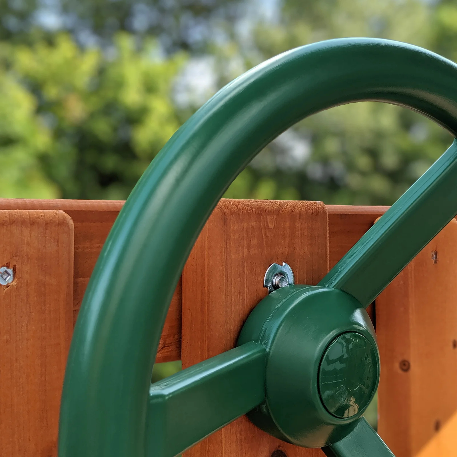 Treasure Trove I Swing Set with Wood Roof