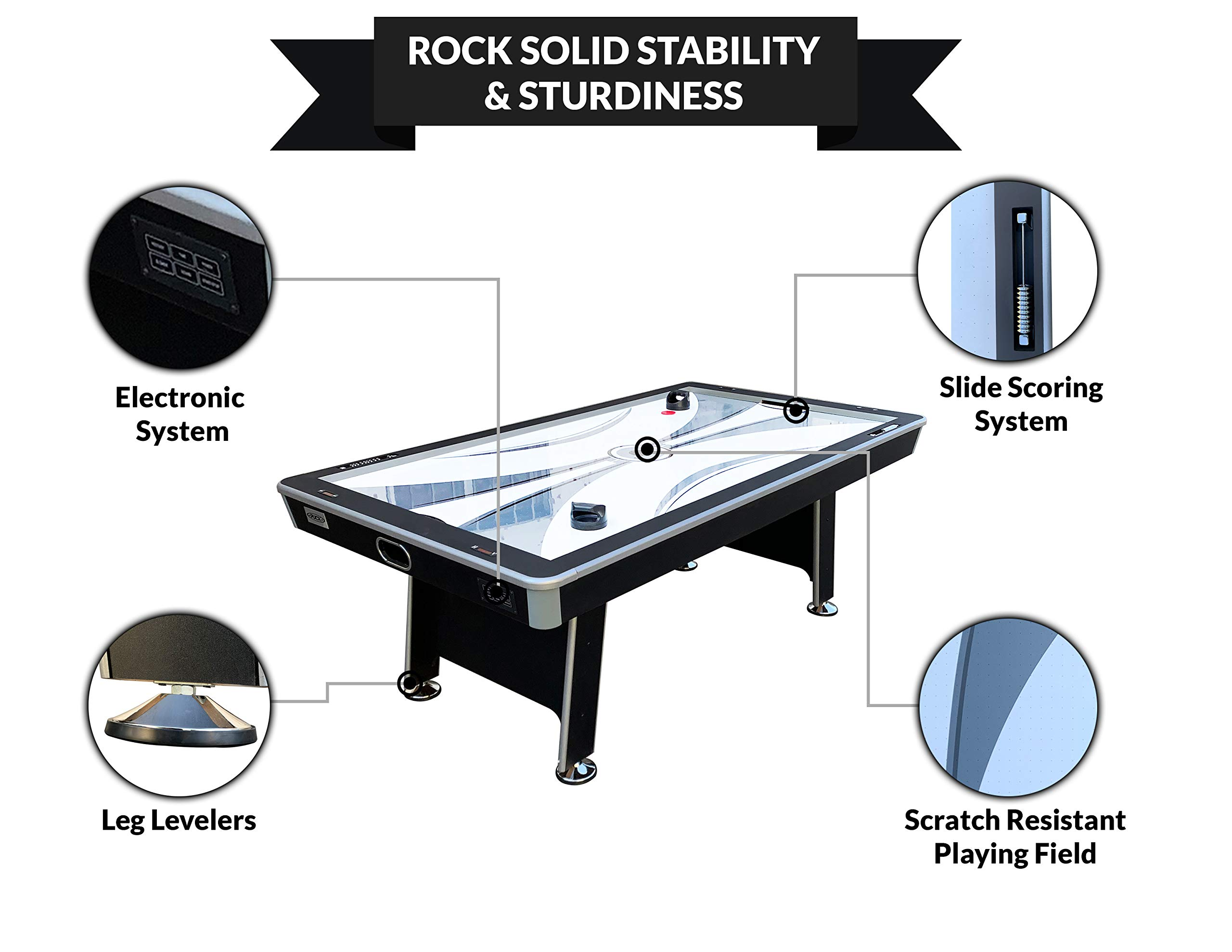 Apollo 7-Foot Air Hockey Table