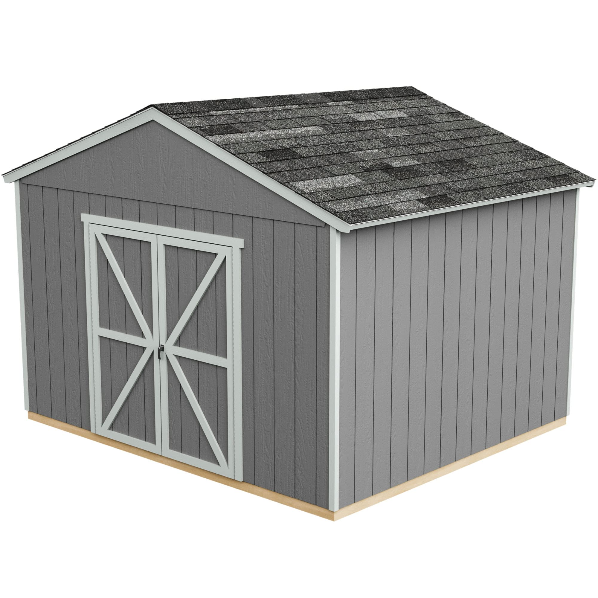 12x12 Do-It-Yourself Wooden Storage Shed with Floor