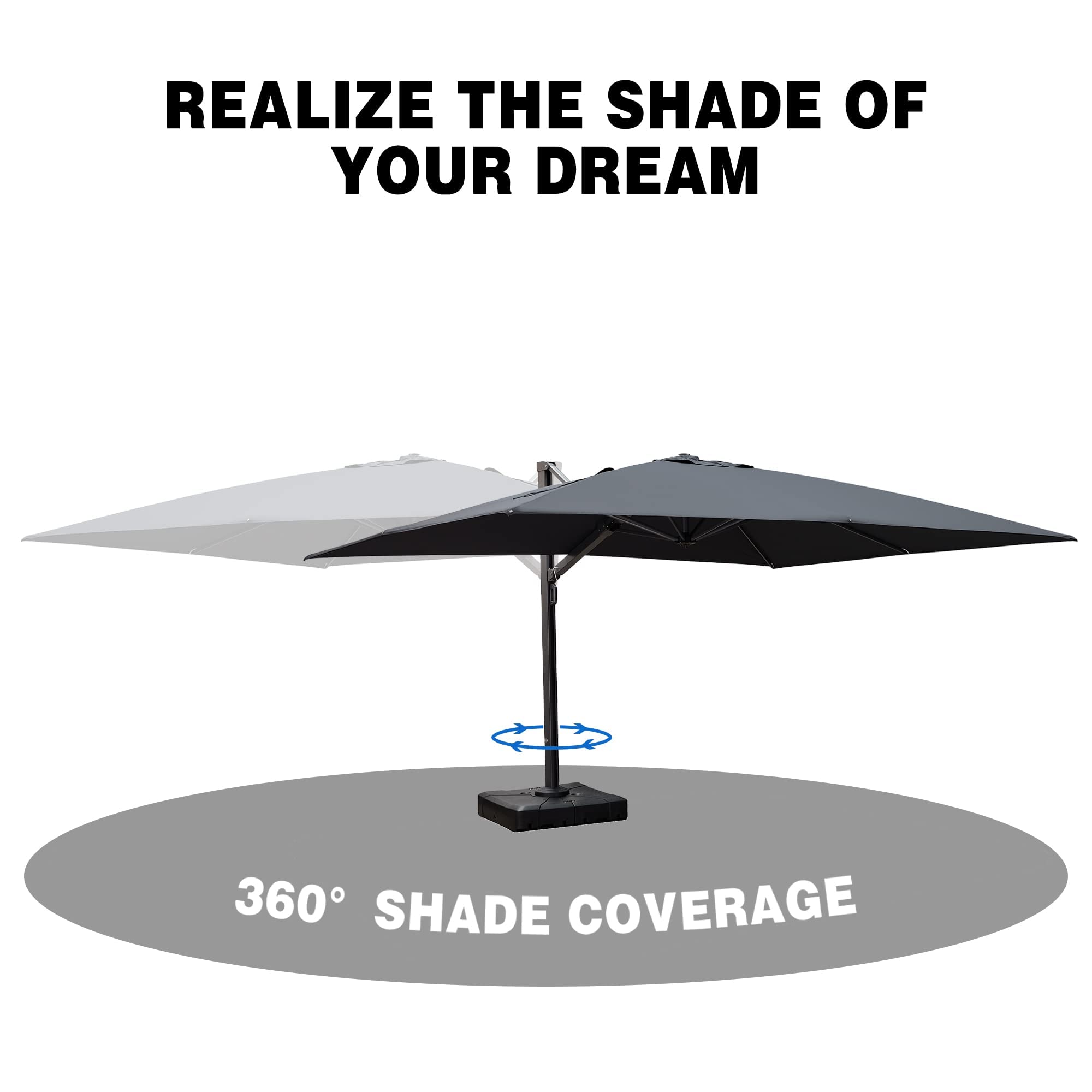 Patio Umbrella Large Aluminum Umbrella Offset Umbrella