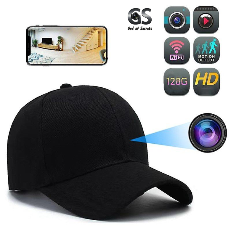 The God of Secrets—Hidden WiFi Camera in a Hat – Spy Camera in a Hat, Full HD Recording