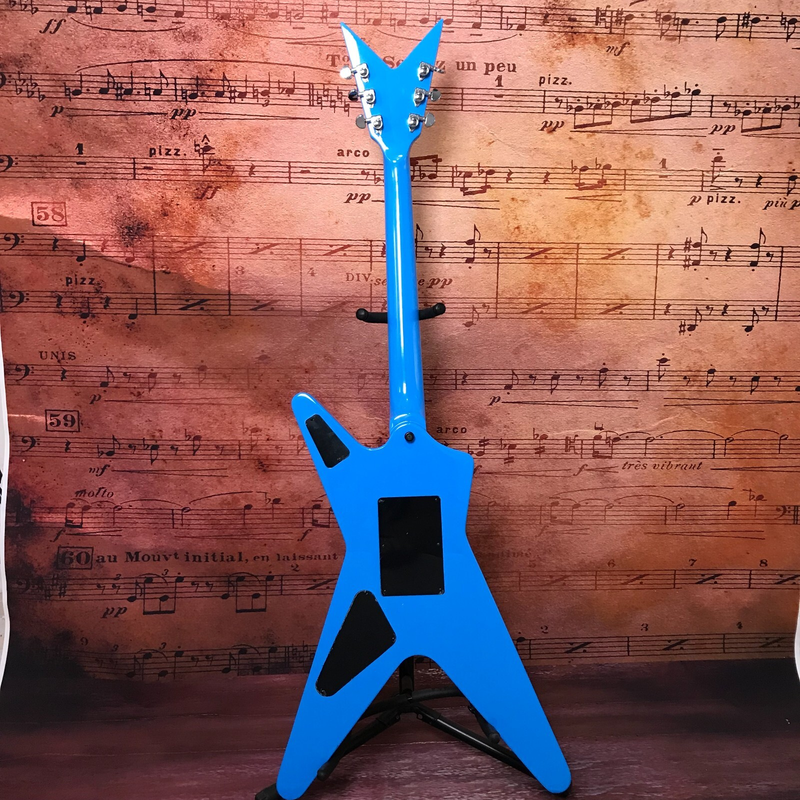 Chinese Electric Guitar Dimebag Dean ML From Hell Blue Lighting Body Bridge