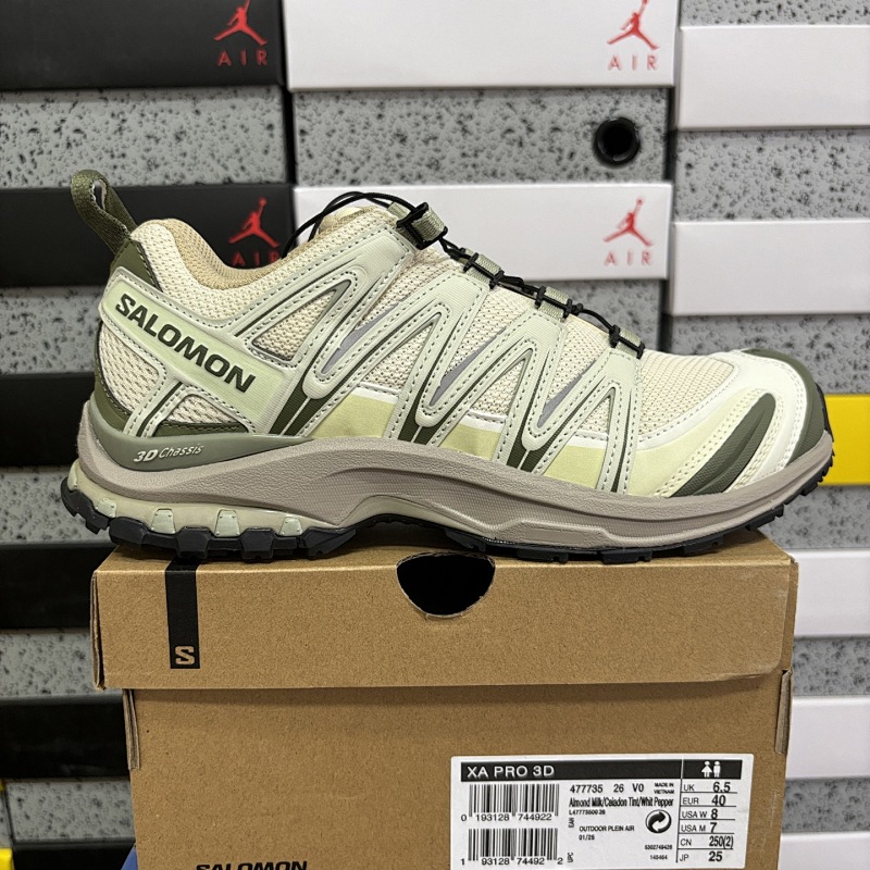 Salomon XA PRO 3D Cream Gray Green Sneakers