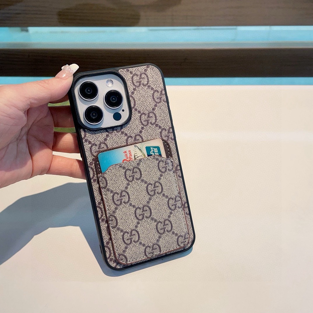 Gucci Classic Monogram Phone Case - Card Slot Full Coverage | Timeless Luxury Collection