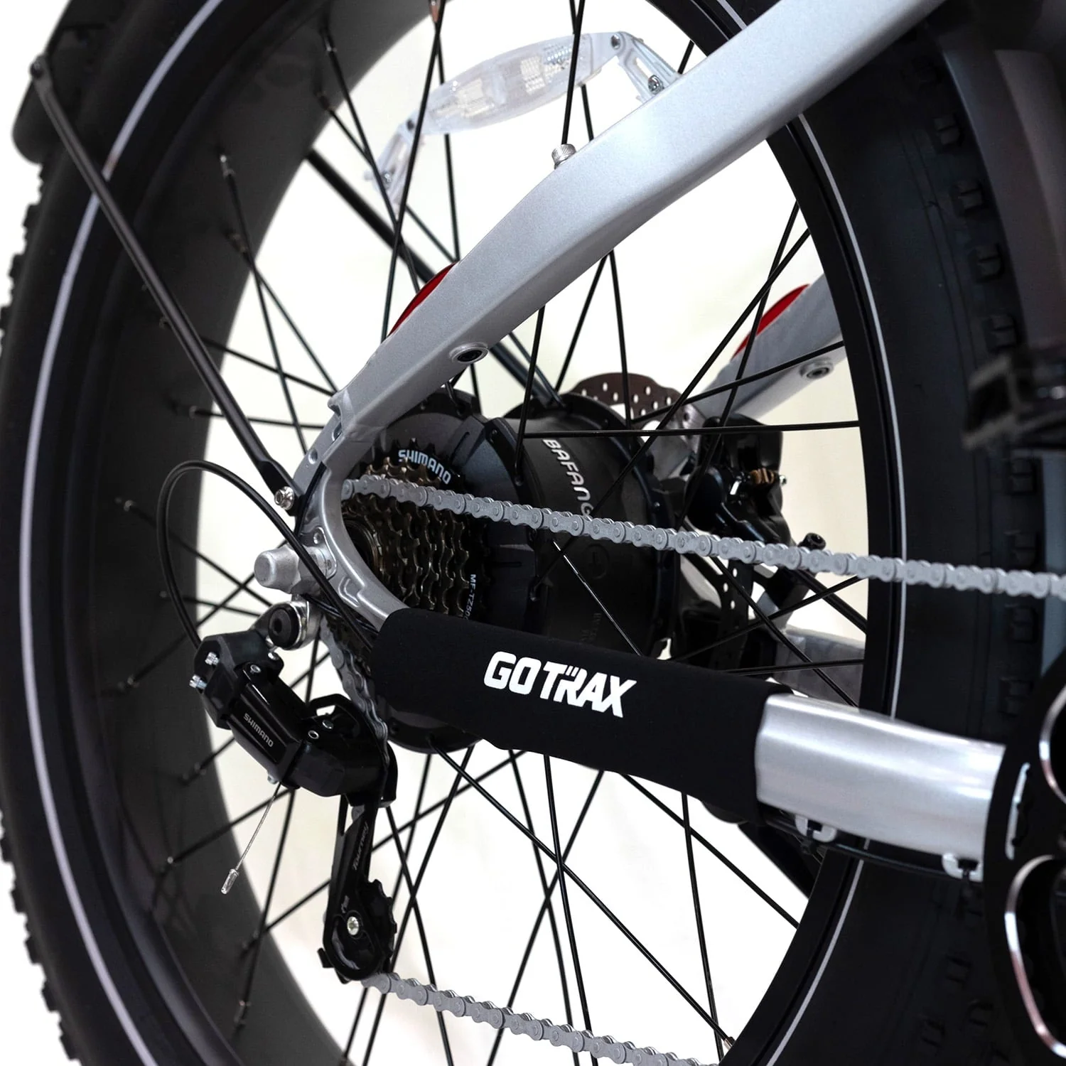 GOTRAX Tundra 26in Fat Tire Electric Bike, 750W, Silver