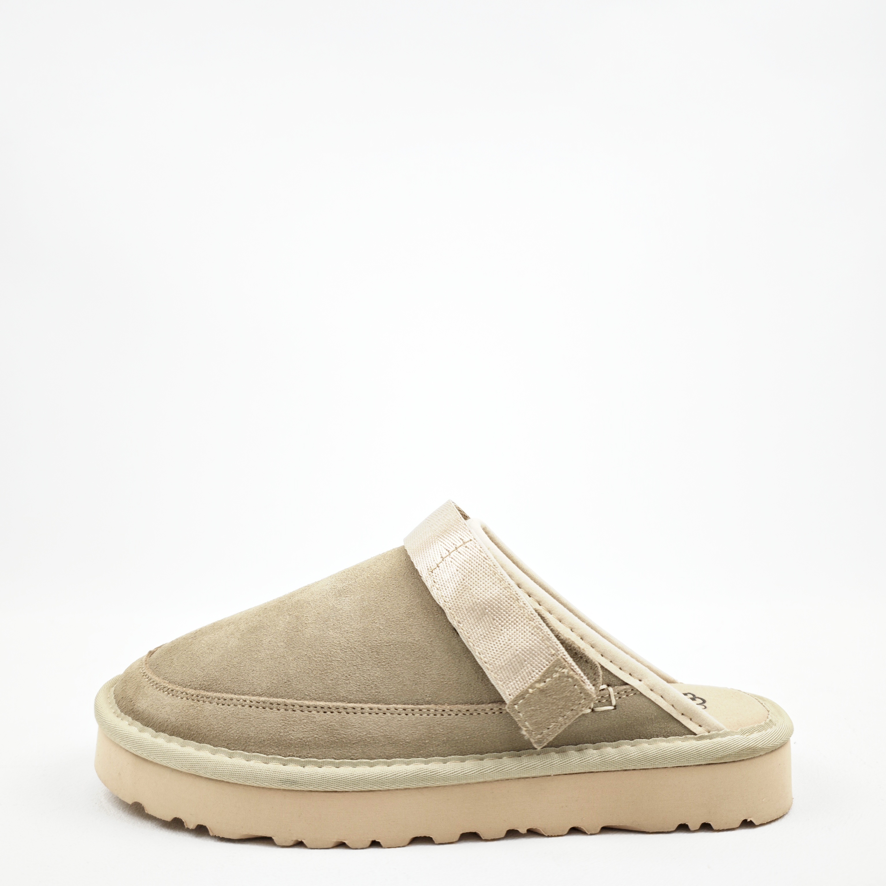UGG Suede Strap Platform Clogs