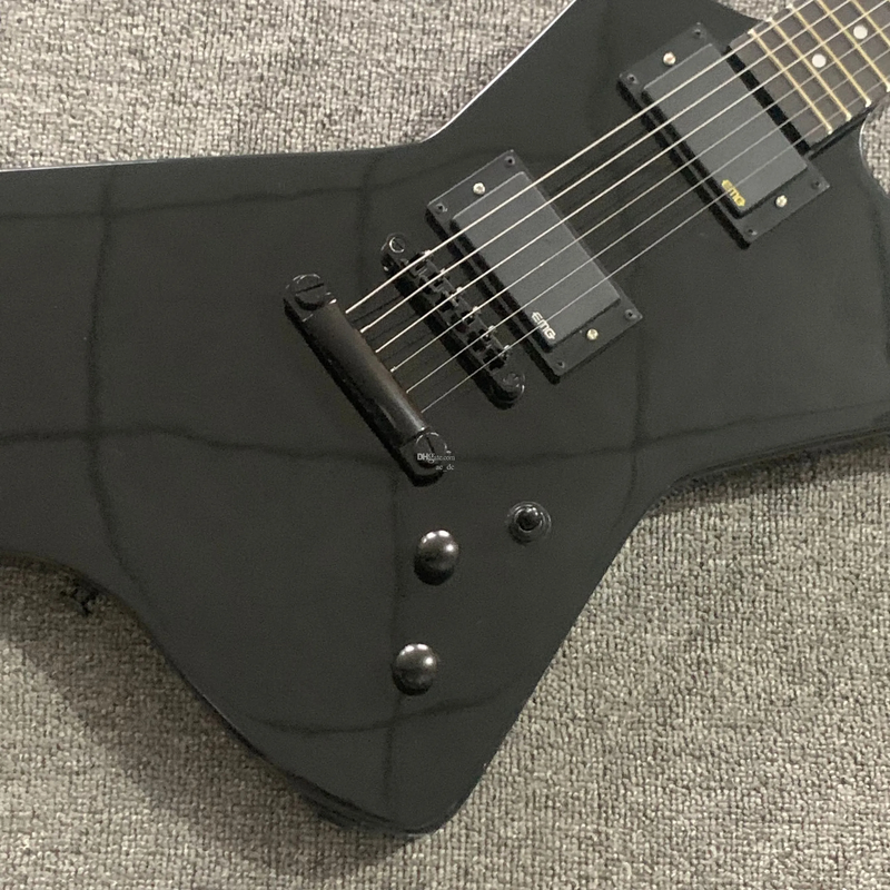 LTD Snakebyte Metallic James Hetfield Black Explorer Electric Guitar Standard