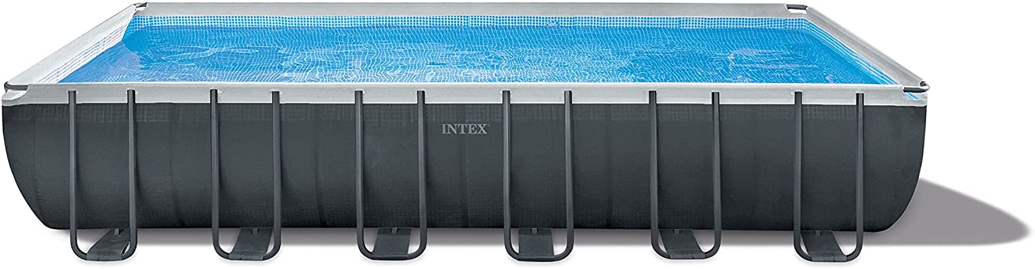 INTEX Rectangular Ultra XTR Pool Set with Sand Filter Pump