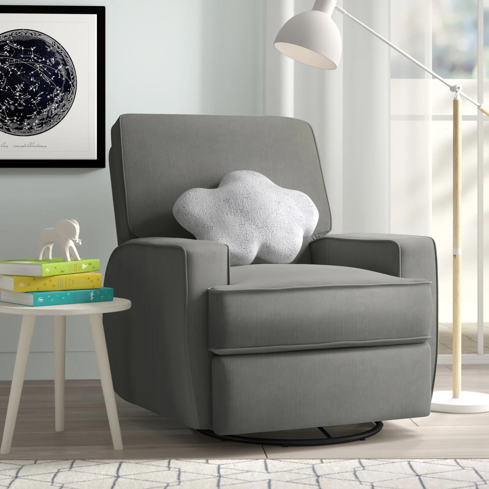 Abingdon Swivel Reclining Glider Nursery Chair