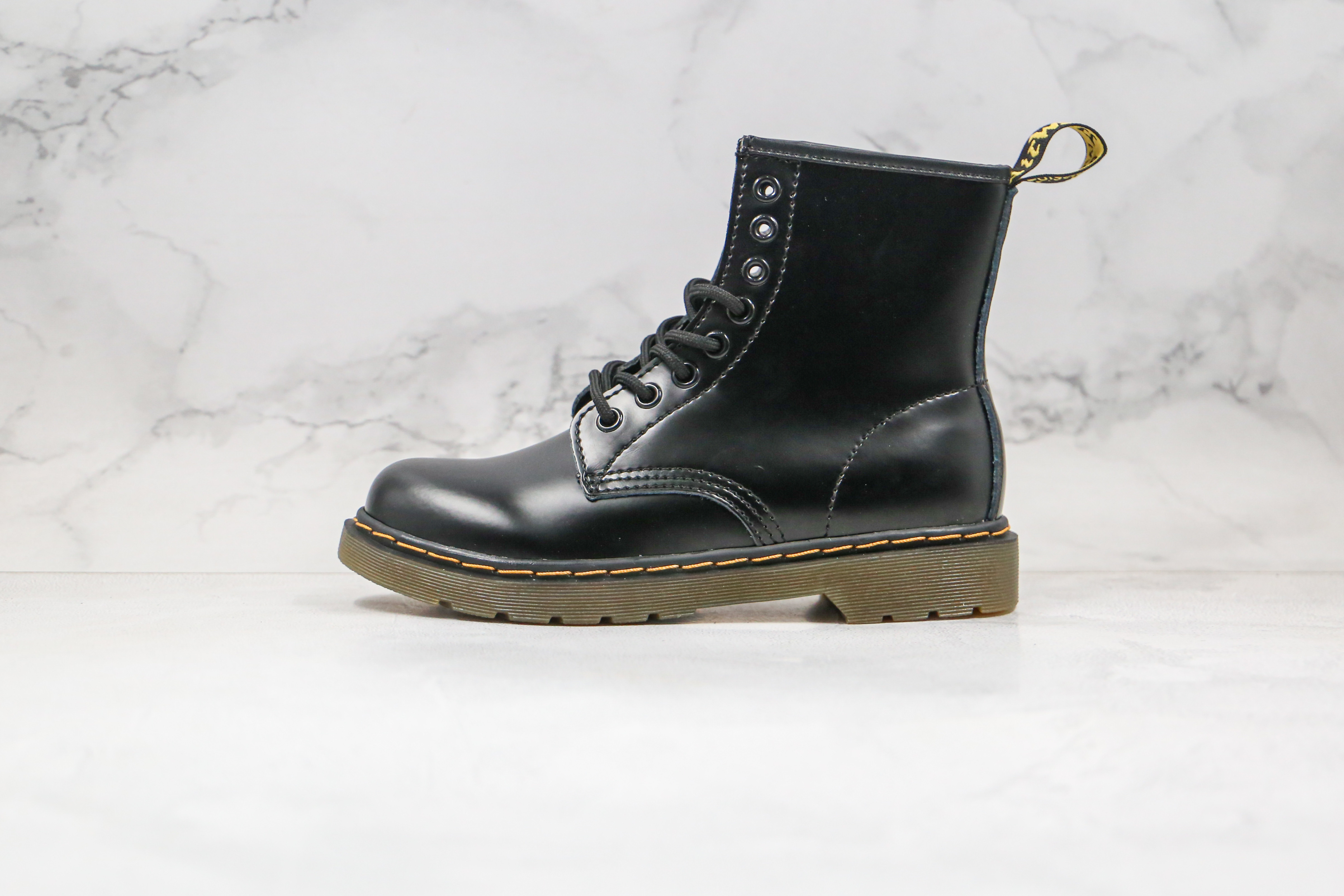 Dr. Martens 1460 Black Smooth Leather 8-Eye Leather Boots