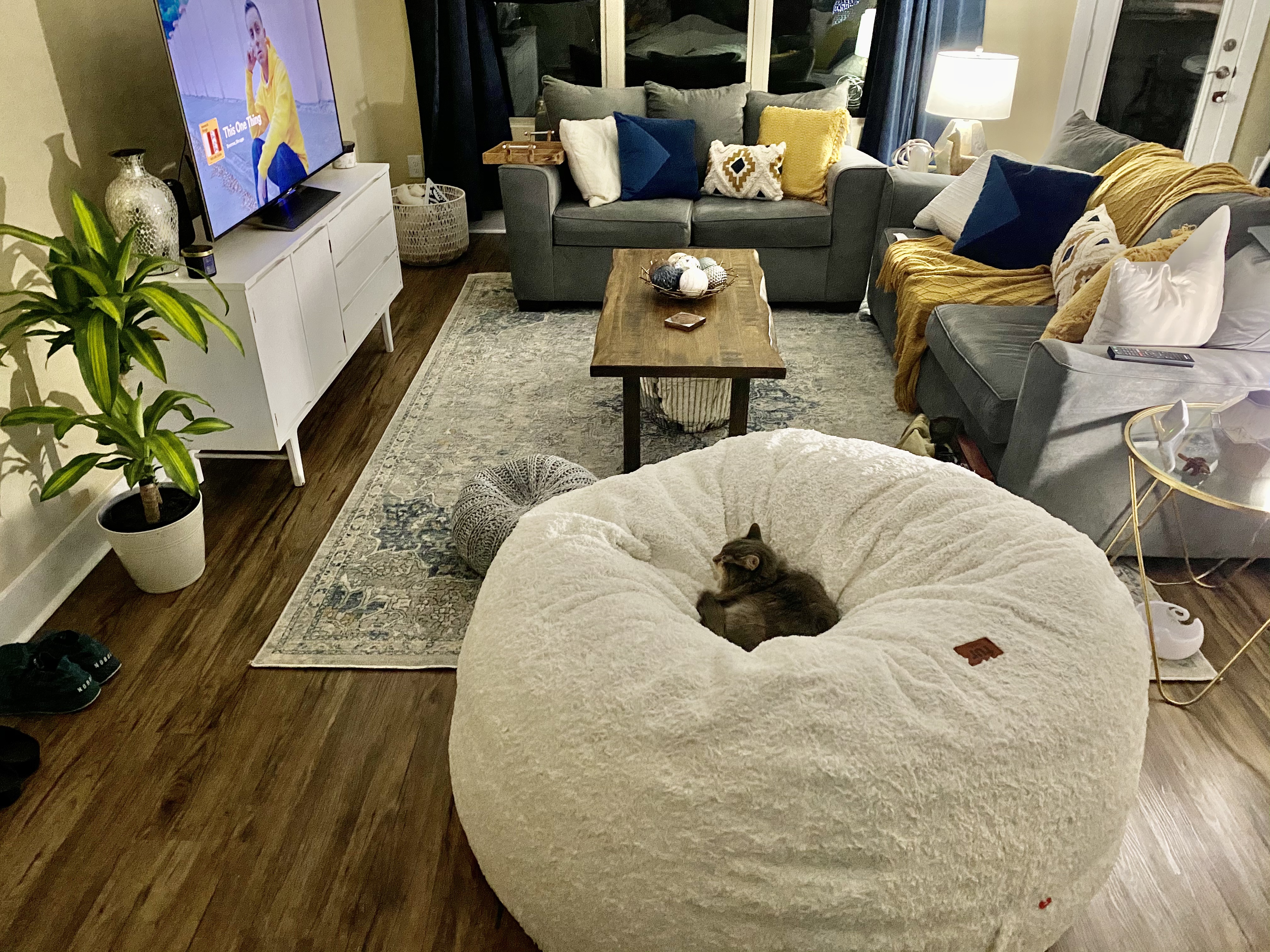 Faux Fur Bean Bag Chair