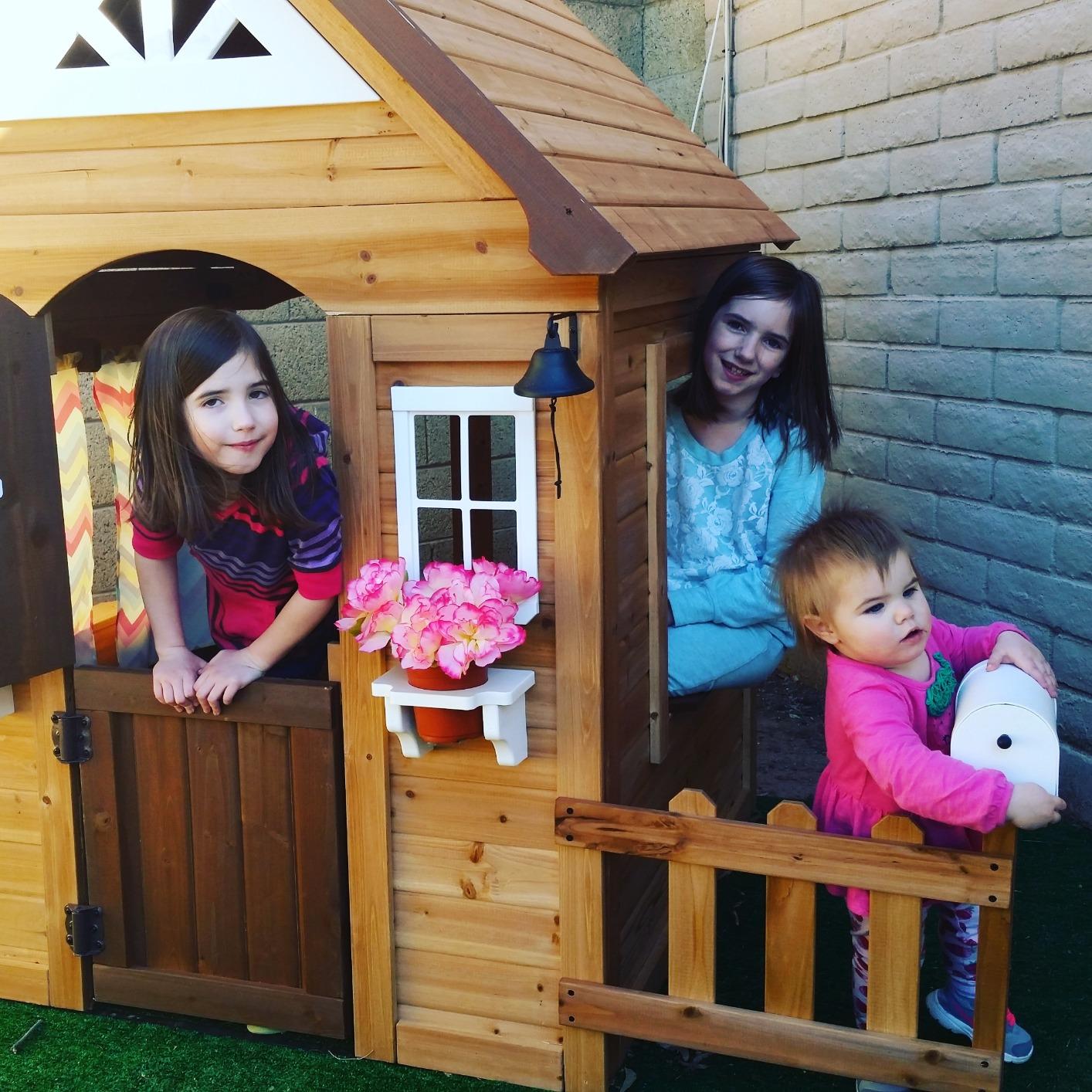 Aspen All Cedar Wooden Playhouse