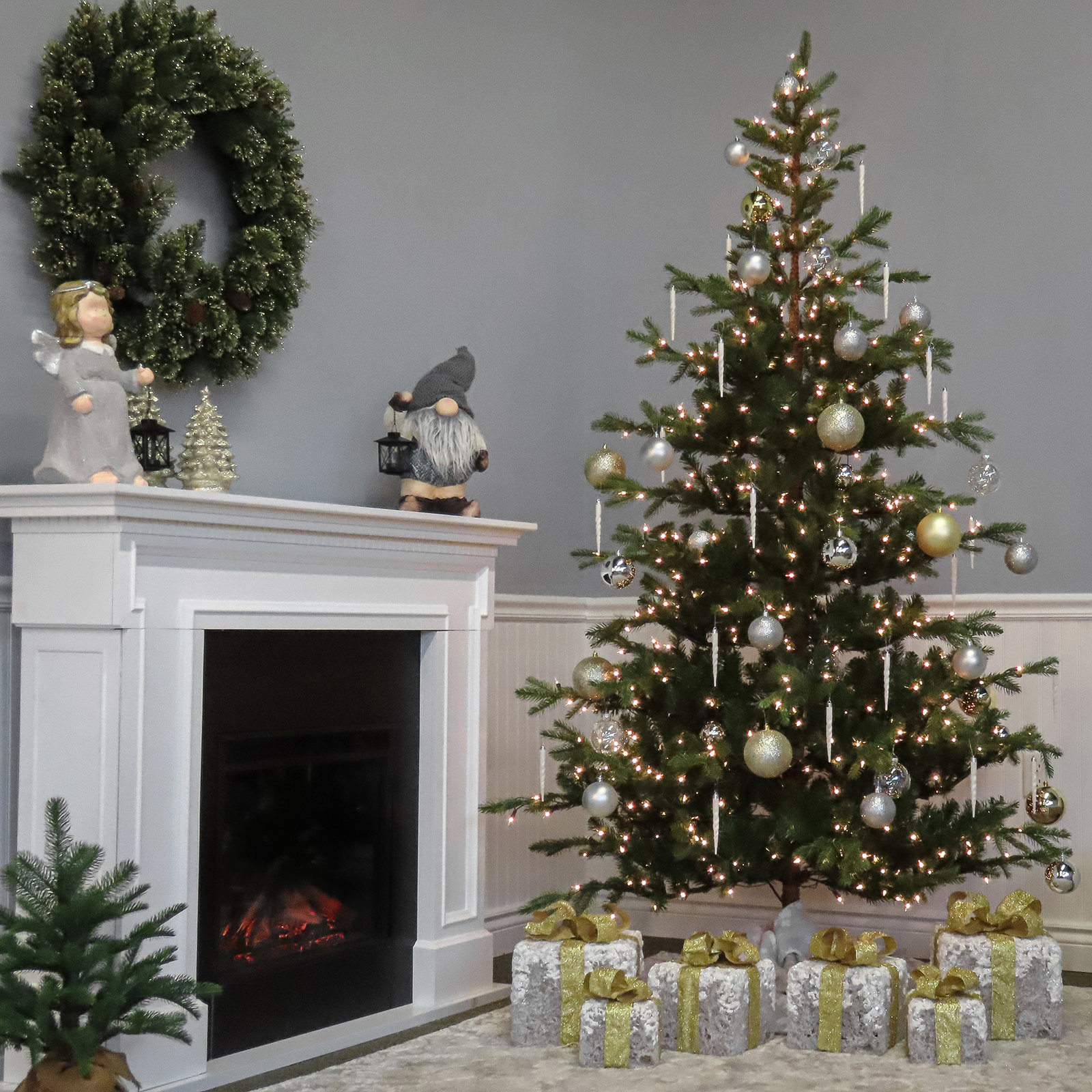 90'' Artificial Spruce Christmas Tree