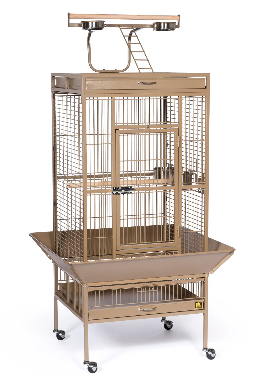 Bremer Steel Play Top Floor Bird Cage with Wheels
